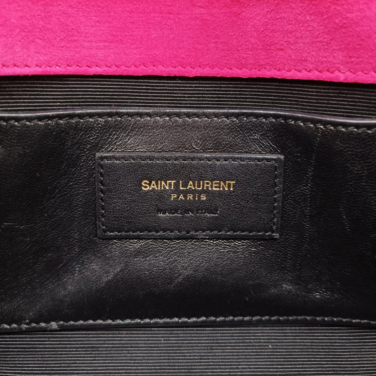 Pre-owned Yves Saint Laurent KATE Rose Suede 354120 shoulderbag | stylenewstar