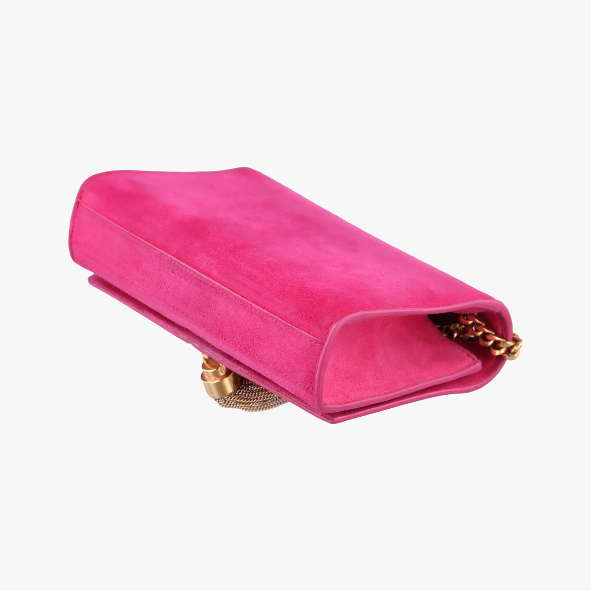 Pre-owned Yves Saint Laurent KATE Rose Suede 354120 shoulderbag | stylenewstar