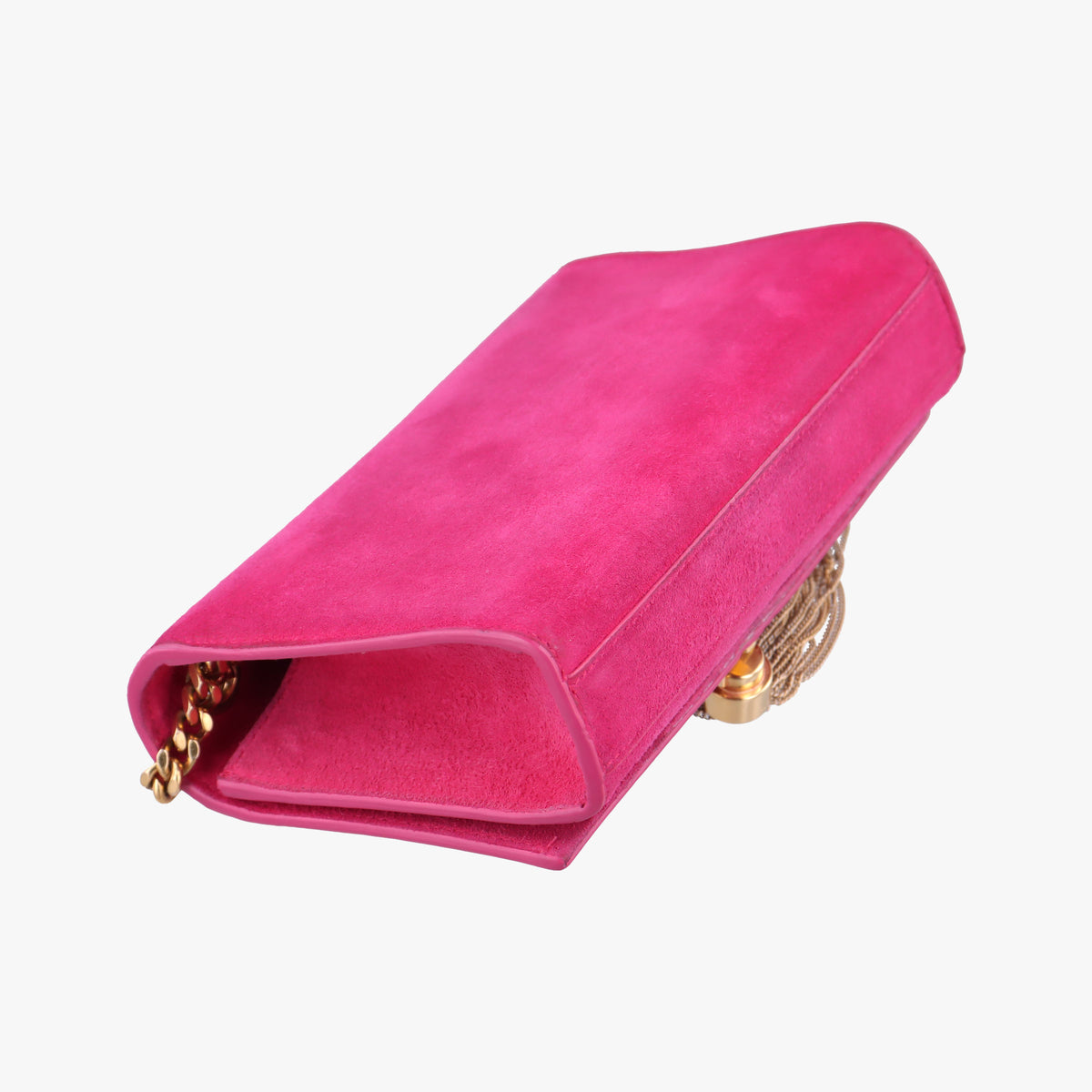 Pre-owned Yves Saint Laurent KATE Rose Suede 354120 shoulderbag | stylenewstar
