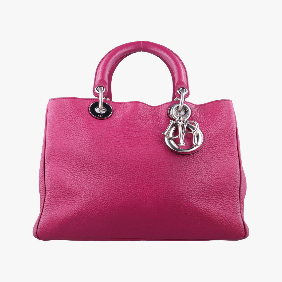 Pre-owned Christian Dior Diorissimo Rose Leather  handbag | stylenewstar