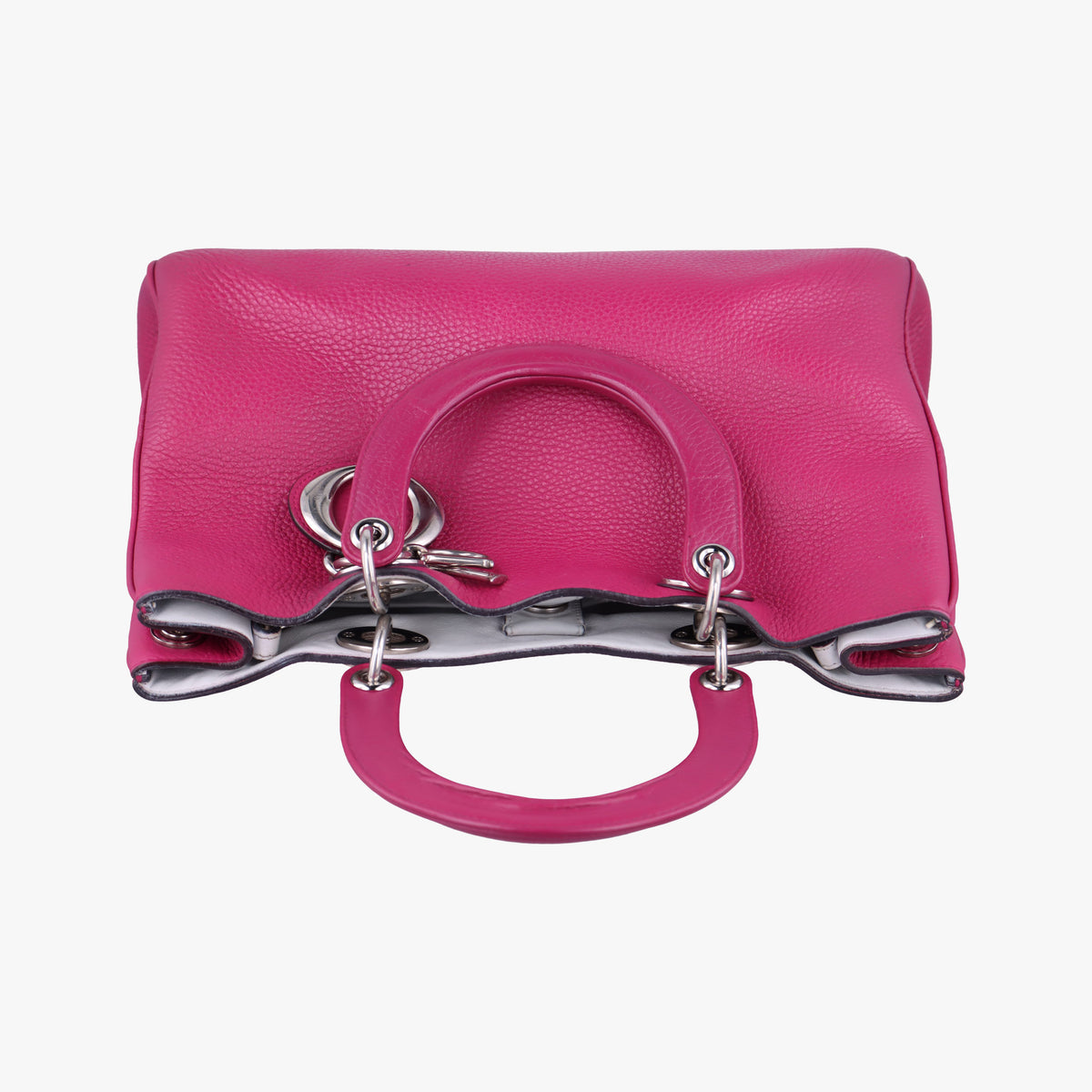 Pre-owned Christian Dior Diorissimo Rose Leather  handbag | stylenewstar