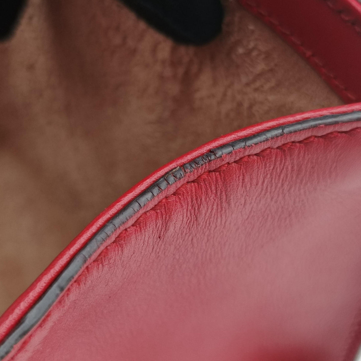 Pre-owned Gucci Padlock Red Leather 409487 shoulderbag | stylenewstar