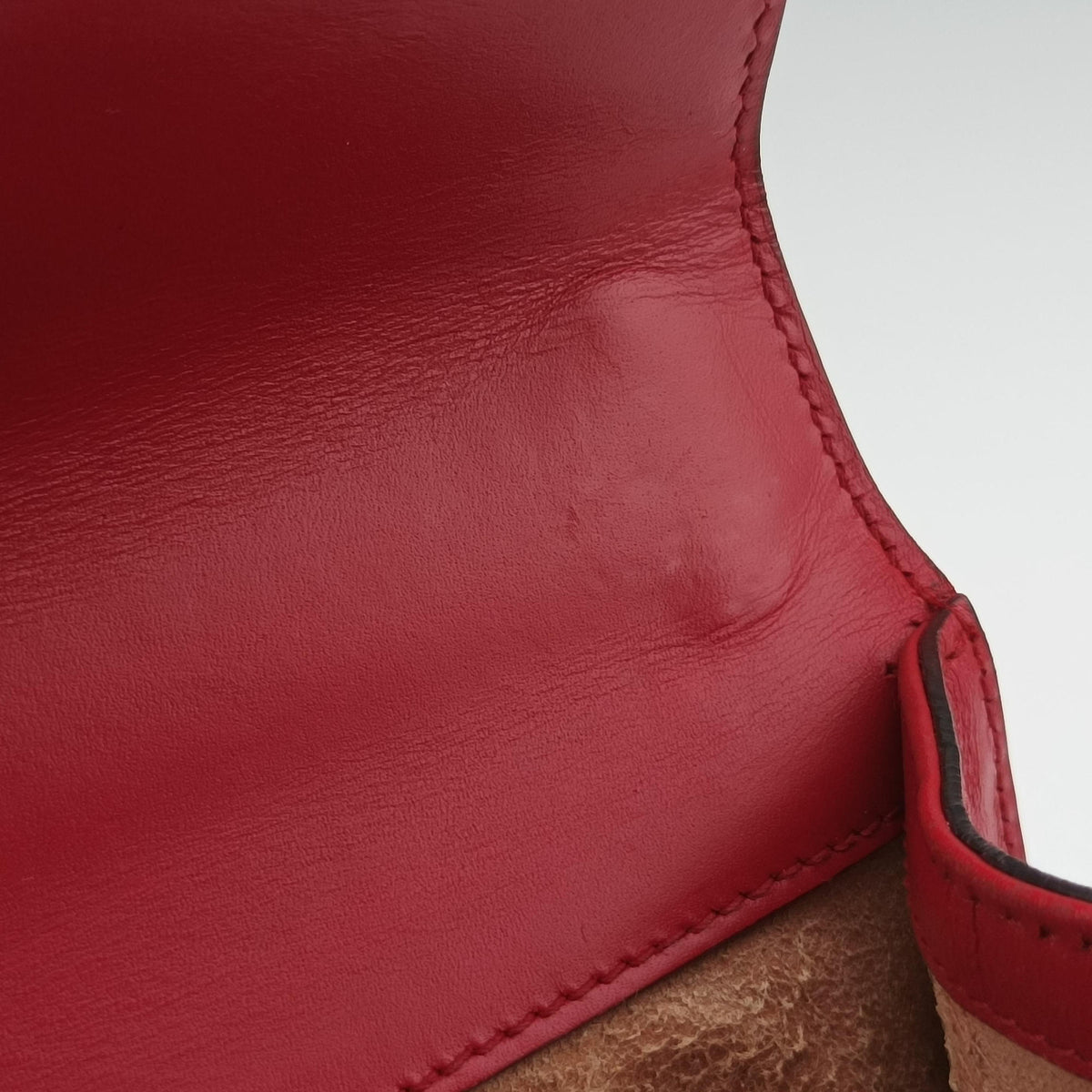 Pre-owned Gucci Padlock Red Leather 409487 shoulderbag | stylenewstar