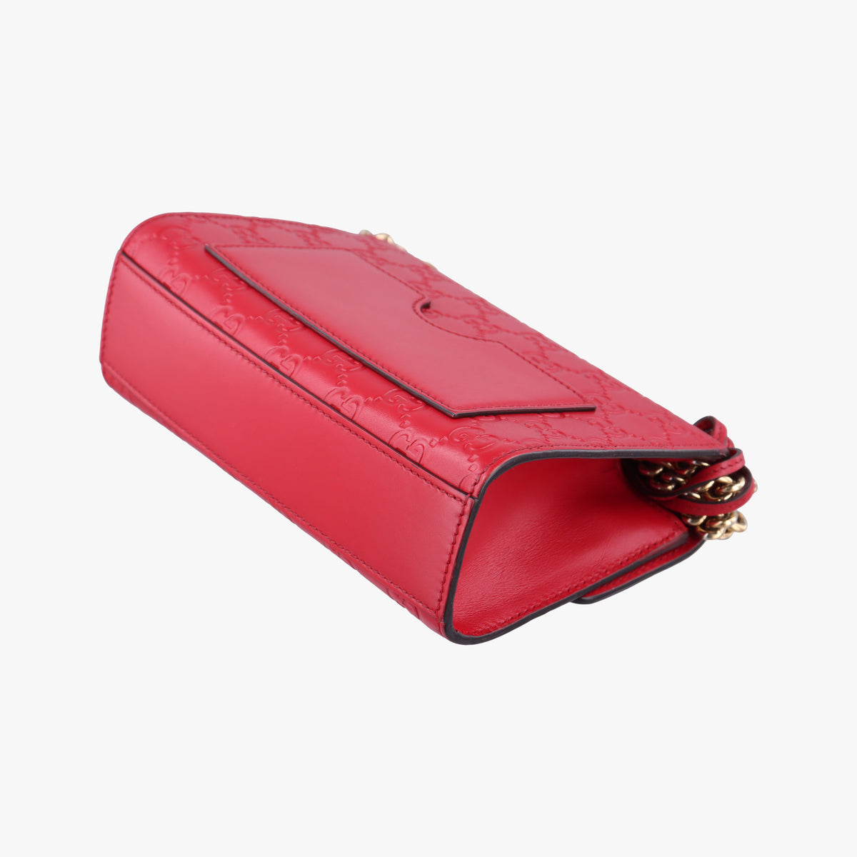 Pre-owned Gucci Padlock Red Leather 409487 shoulderbag | stylenewstar