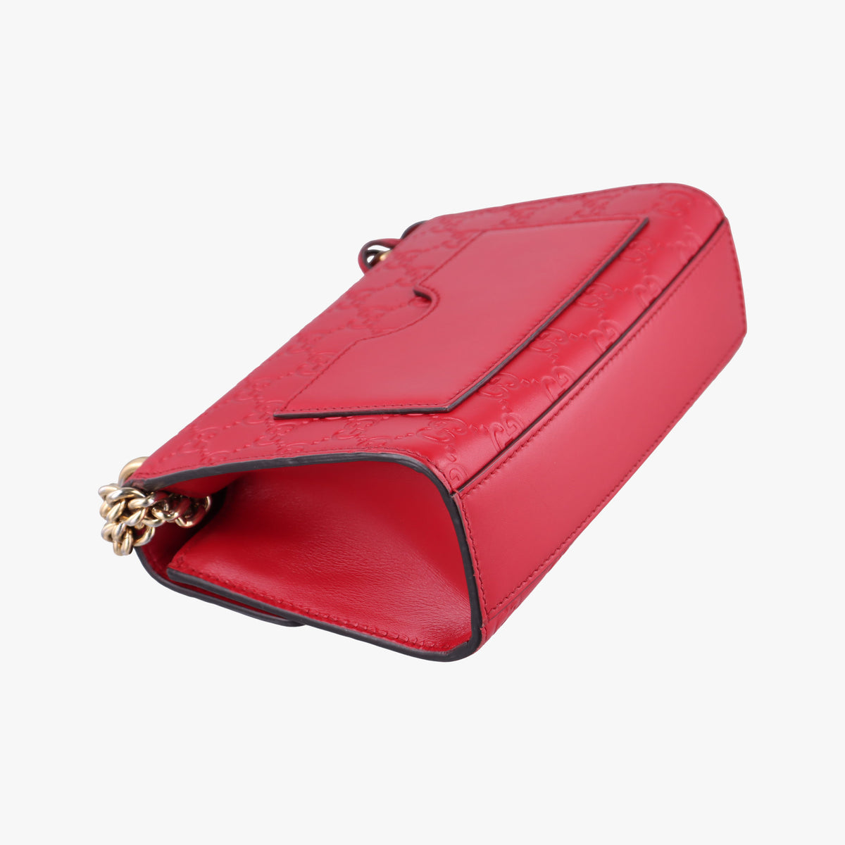 Pre-owned Gucci Padlock Red Leather 409487 shoulderbag | stylenewstar