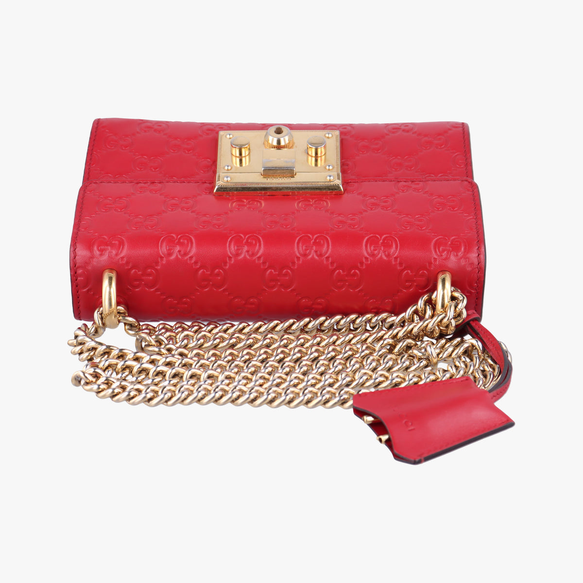 Pre-owned Gucci Padlock Red Leather 409487 shoulderbag | stylenewstar