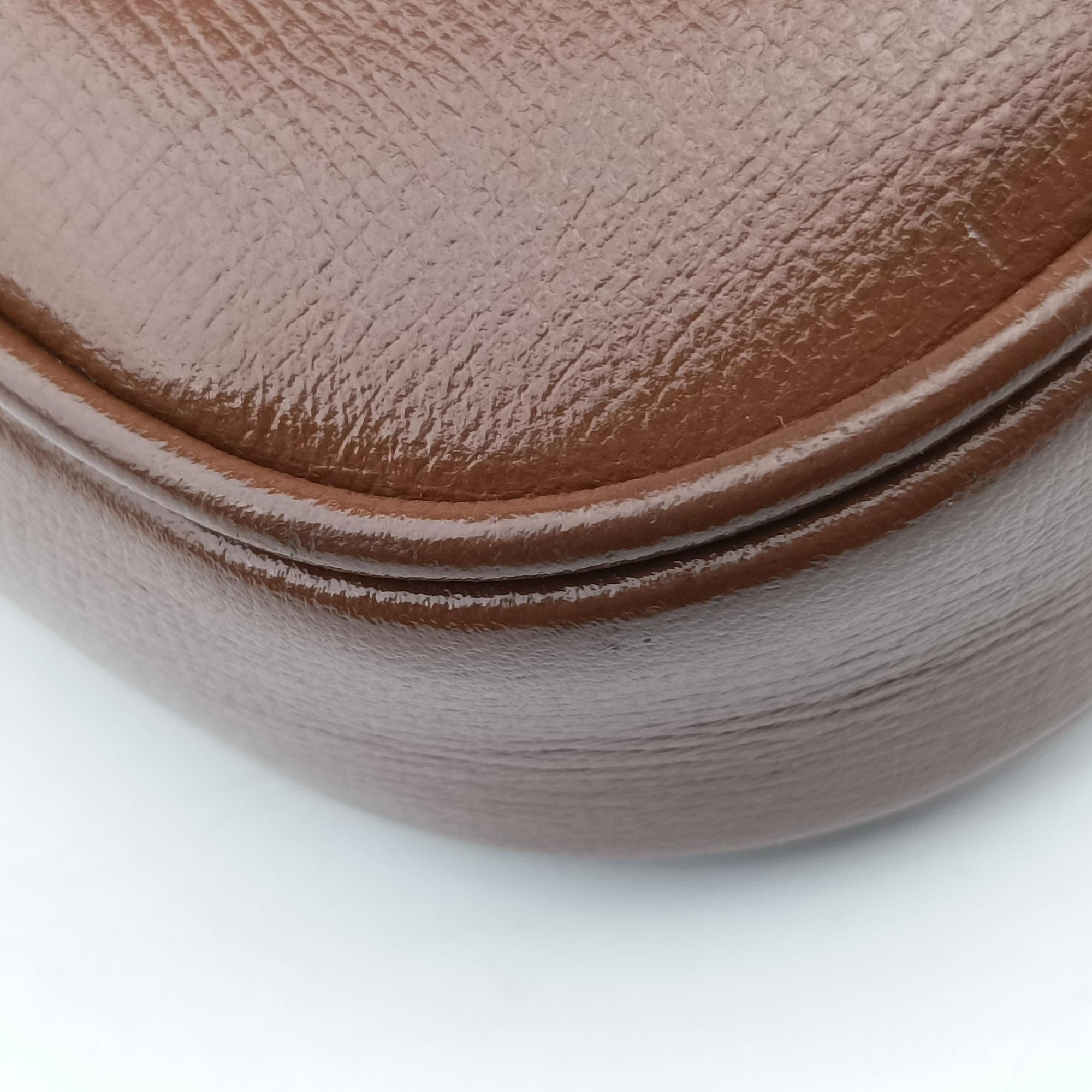 Pre-owned Gucci Jackie 1961 GG Supreme Brown PVC coated canvas×Leather 637092 shoulderbag | stylenewstar