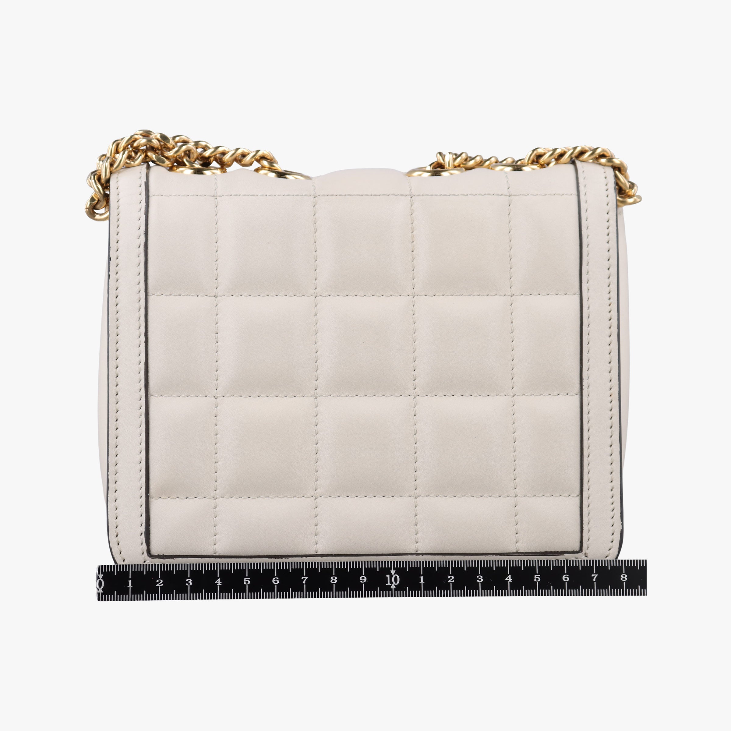Pre-owned Gucci Mini Deco White Leather 741457 520981 shoulderbag | stylenewstar