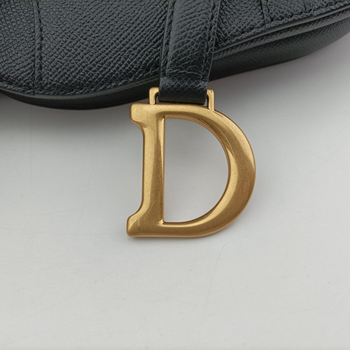Vintage Christian Dior saddle Black leather  shoulderbag | stylenewstar