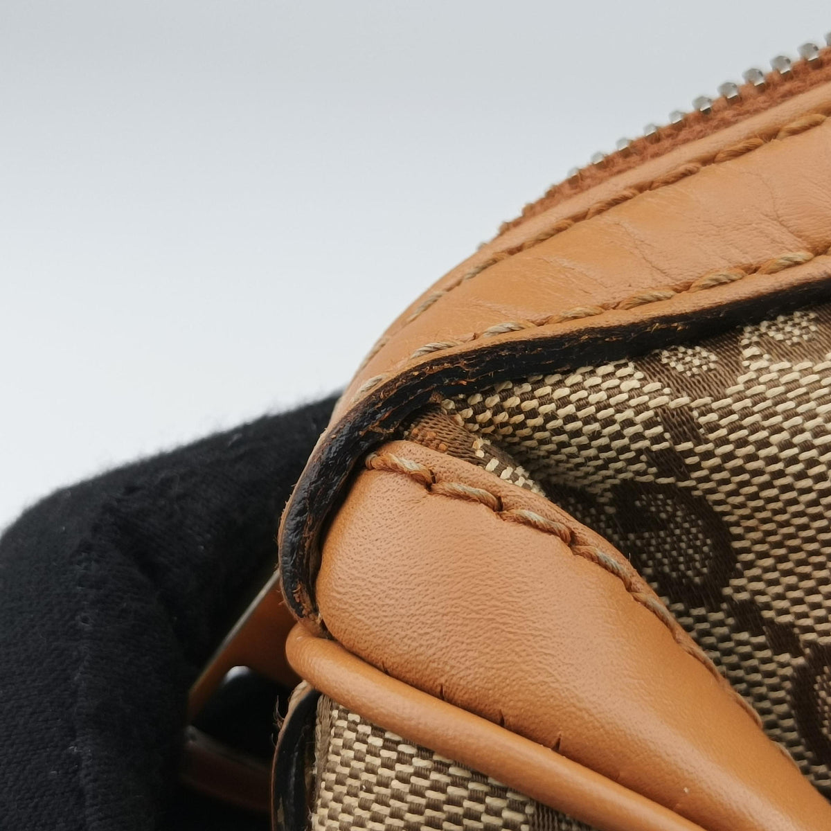 Pre-owned Gucci Sherry Line Multicolour canvas×leather 247205 handbag | stylenewstar