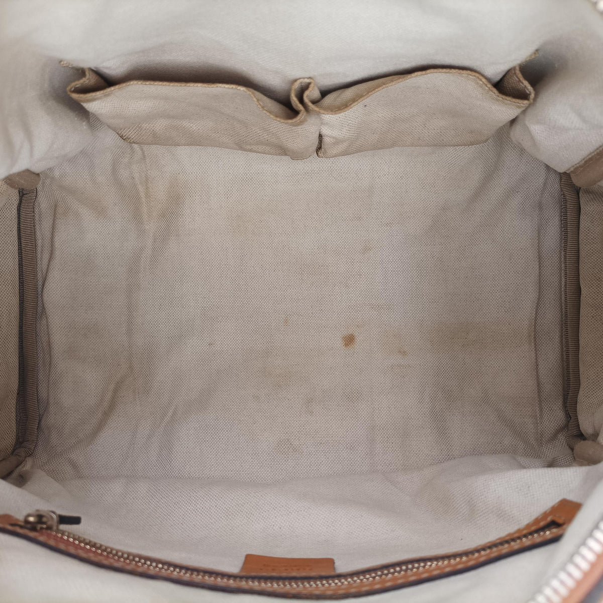 Pre-owned Gucci Sherry Line Multicolour canvas×leather 247205 handbag | stylenewstar