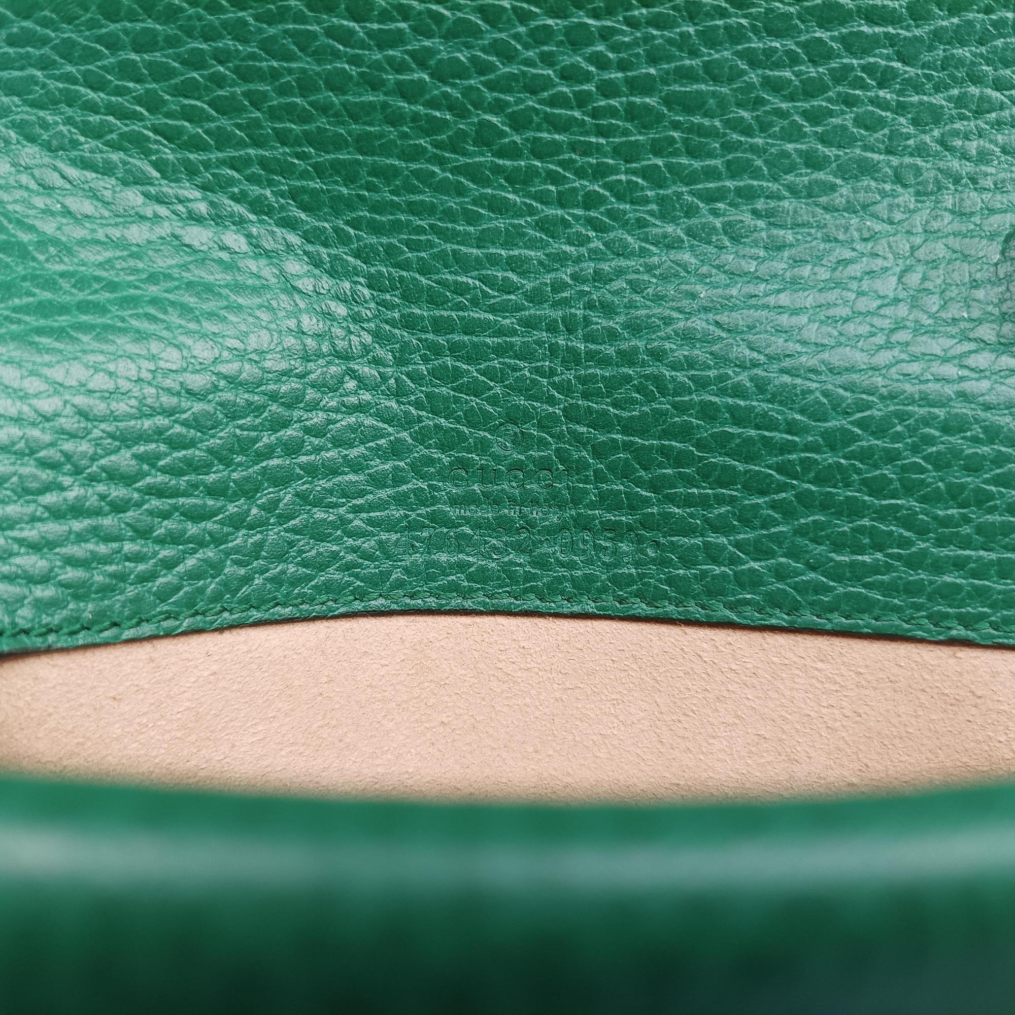 Pre-owned Gucci Dionysus Green Leather 476432 shoulderbag | stylenewstar