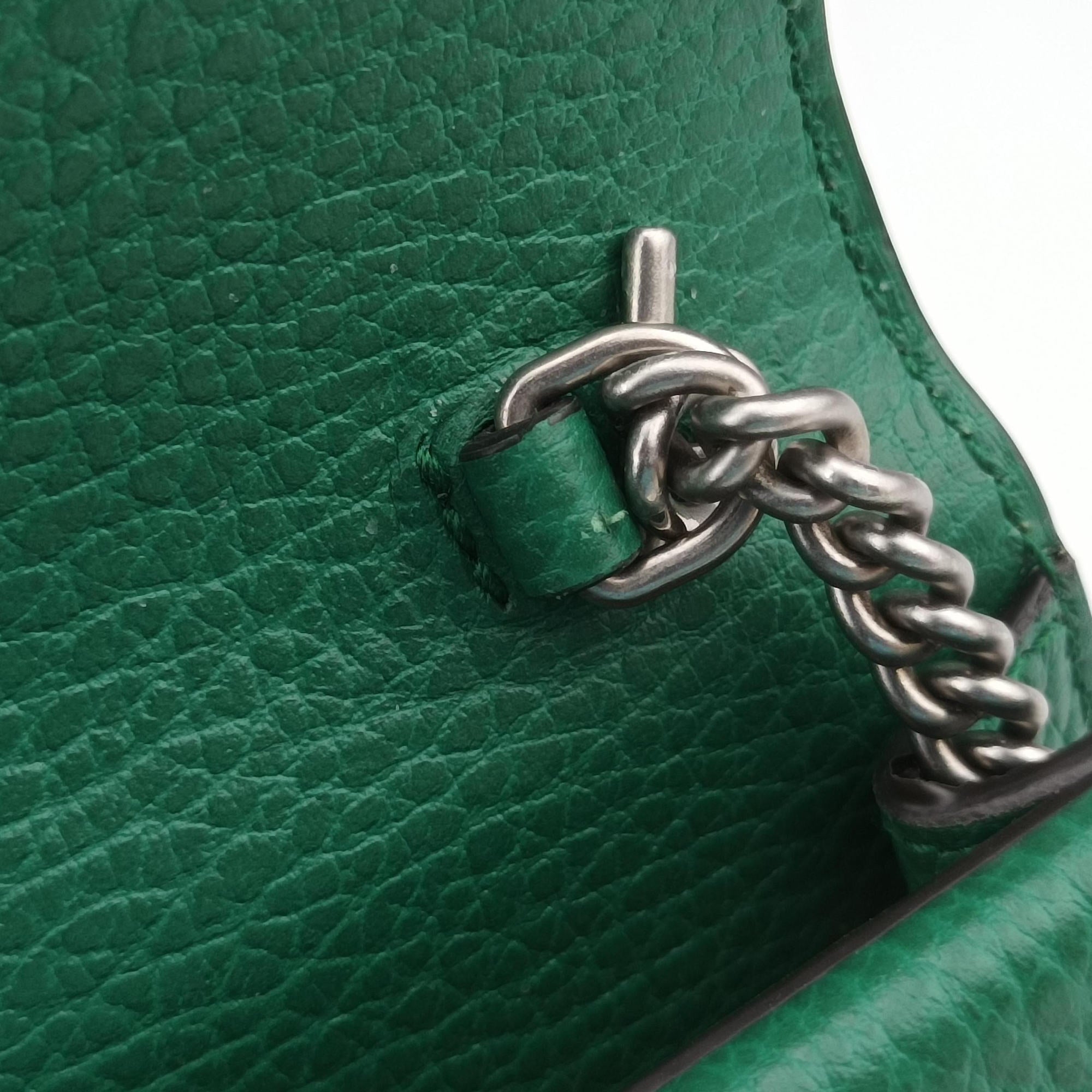 Pre-owned Gucci Dionysus Green Leather 476432 shoulderbag | stylenewstar