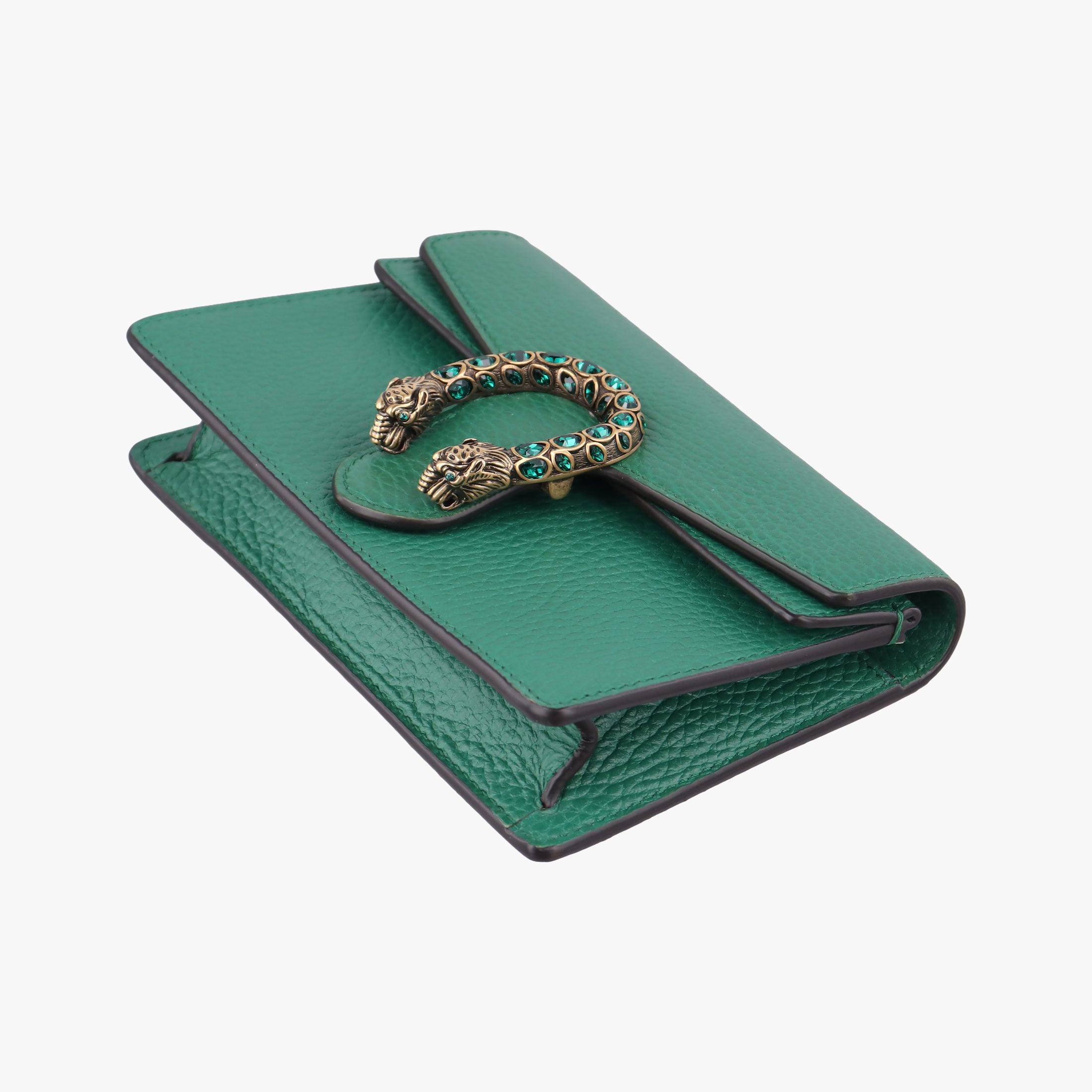 Pre-owned Gucci Dionysus Green Leather 476432 shoulderbag | stylenewstar