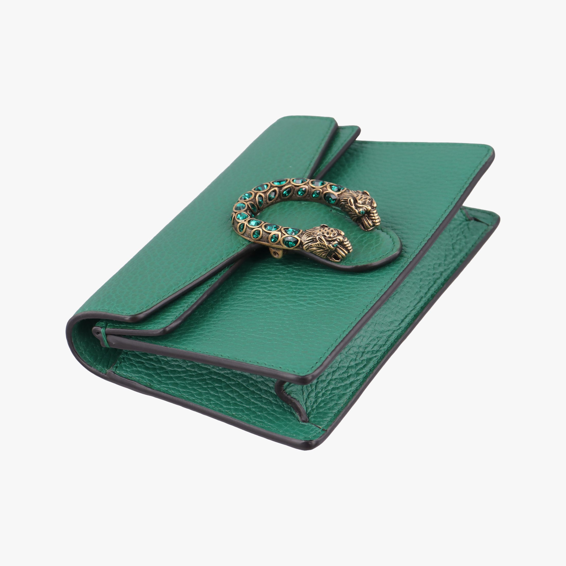 Pre-owned Gucci Dionysus Green Leather 476432 shoulderbag | stylenewstar