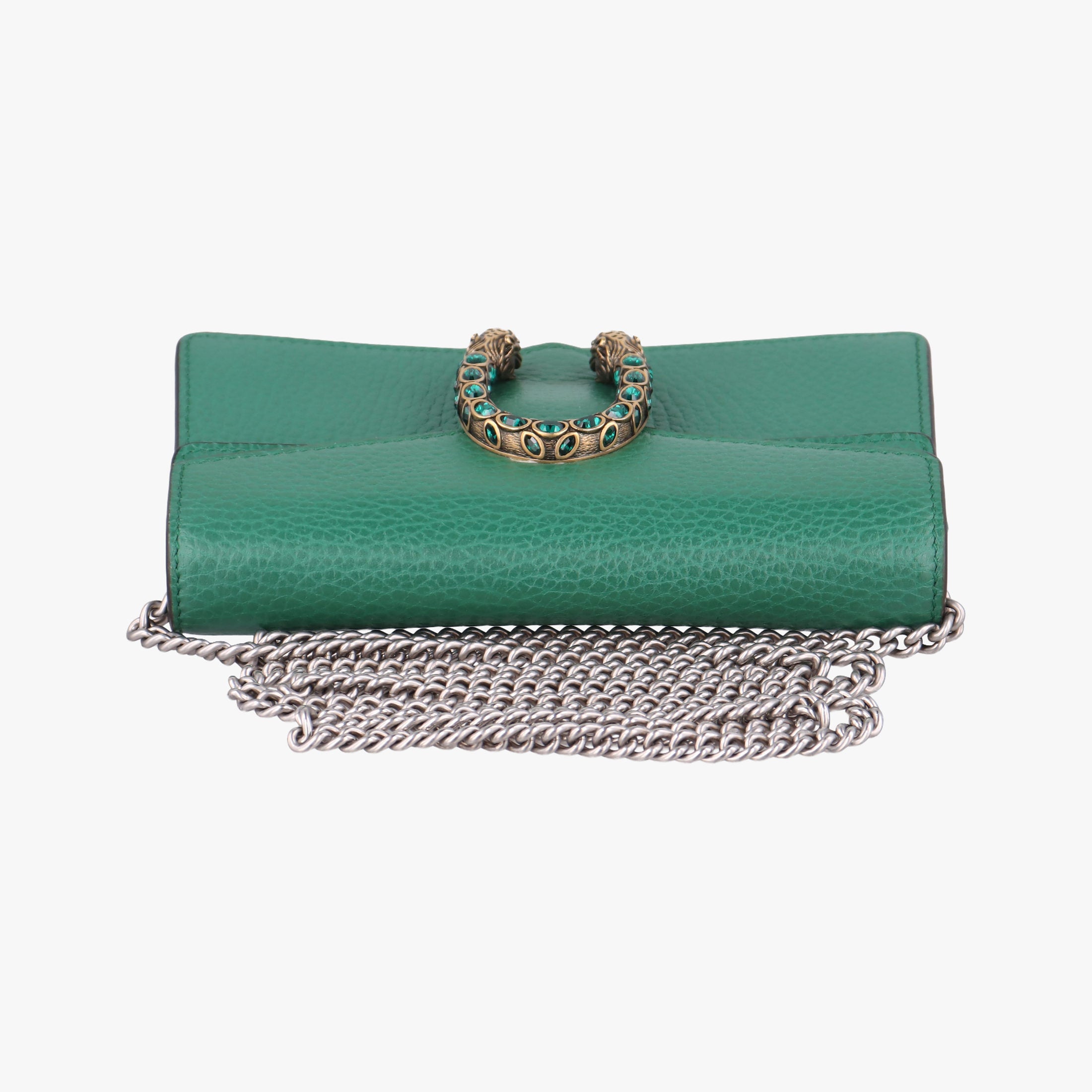 Pre-owned Gucci Dionysus Green Leather 476432 shoulderbag | stylenewstar
