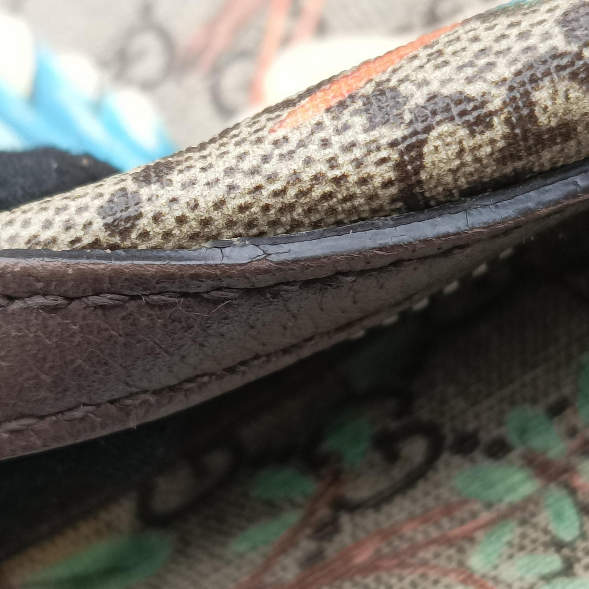 Pre-owned Gucci GG Supreme Bengal Brown×Multicolour PVC coated canvas×Leather 428027 backpack/rucksack | stylenewstar
