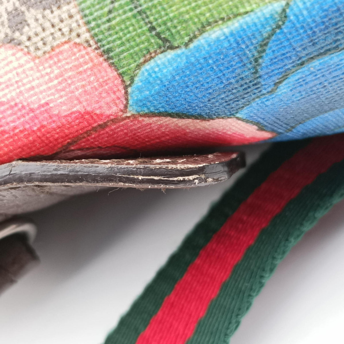 Pre-owned Gucci GG Supreme Bengal Brown×Multicolour PVC coated canvas×Leather 428027 backpack/rucksack | stylenewstar