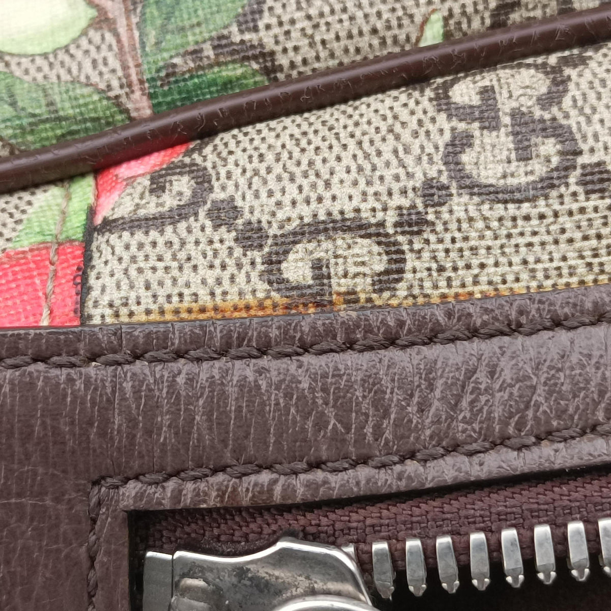 Pre-owned Gucci GG Supreme Bengal Brown×Multicolour PVC coated canvas×Leather 428027 backpack/rucksack | stylenewstar