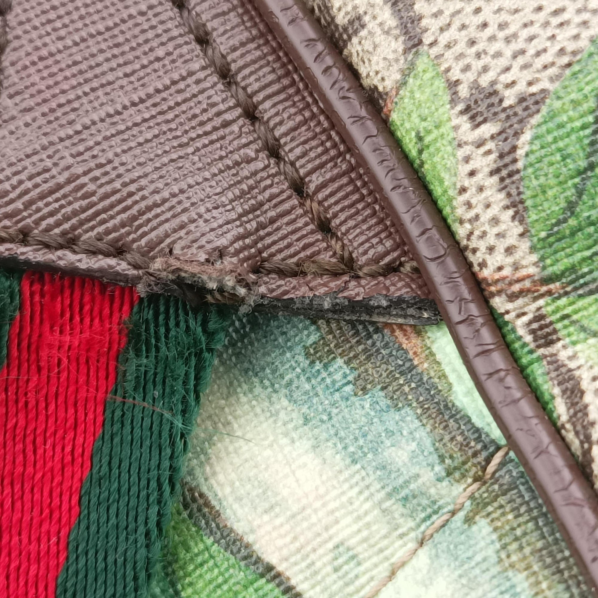 Pre-owned Gucci GG Supreme Bengal Brown×Multicolour PVC coated canvas×Leather 428027 backpack/rucksack | stylenewstar