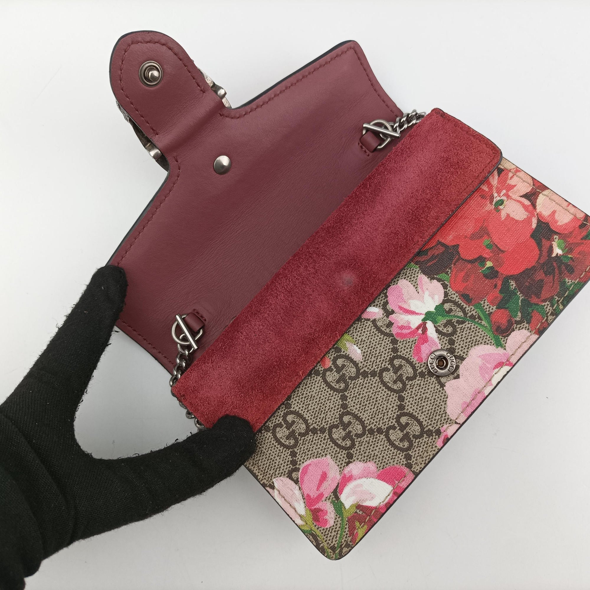 Pre-owned Gucci Dionysus beige×Multicolour PVC coated canvas × suede 476432 shoulderbag | stylenewstar