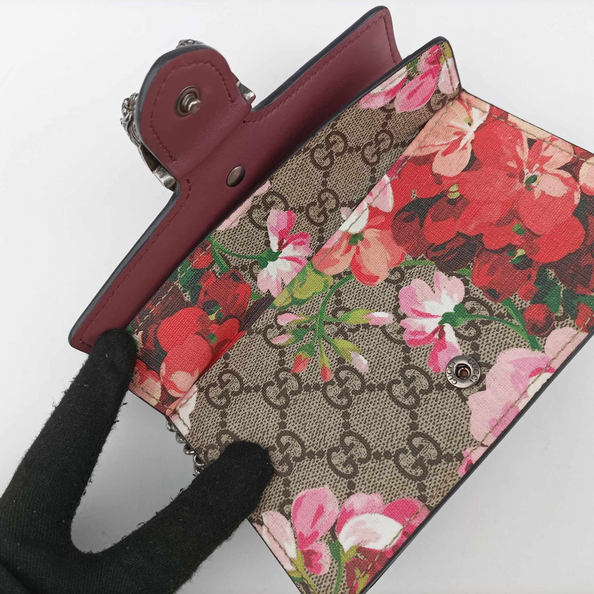 Pre-owned Gucci Dionysus beige×Multicolour PVC coated canvas × suede 476432 shoulderbag | stylenewstar