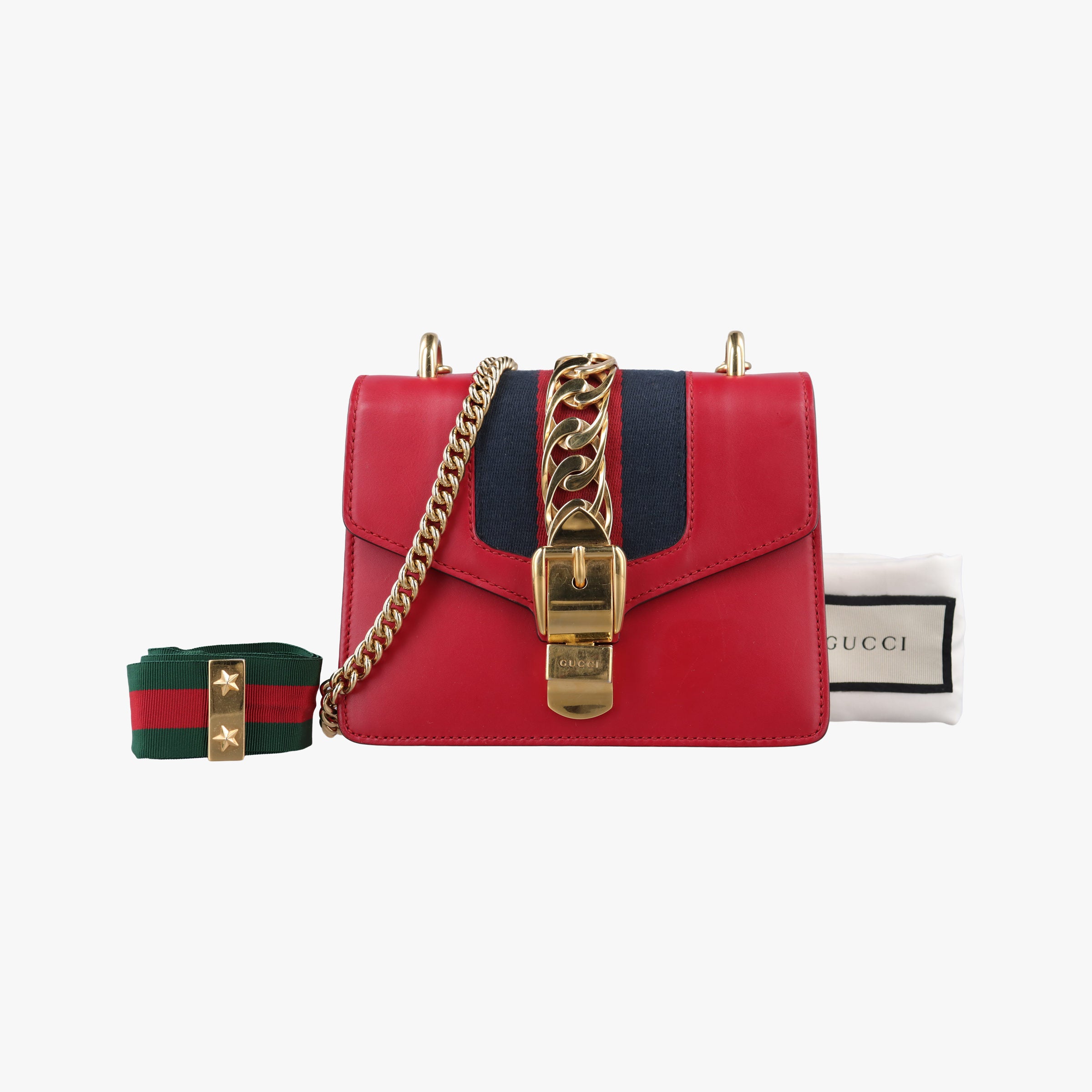 Vintage Gucci Sylvie Red Leather 431666 shoulderbag | stylenewstar