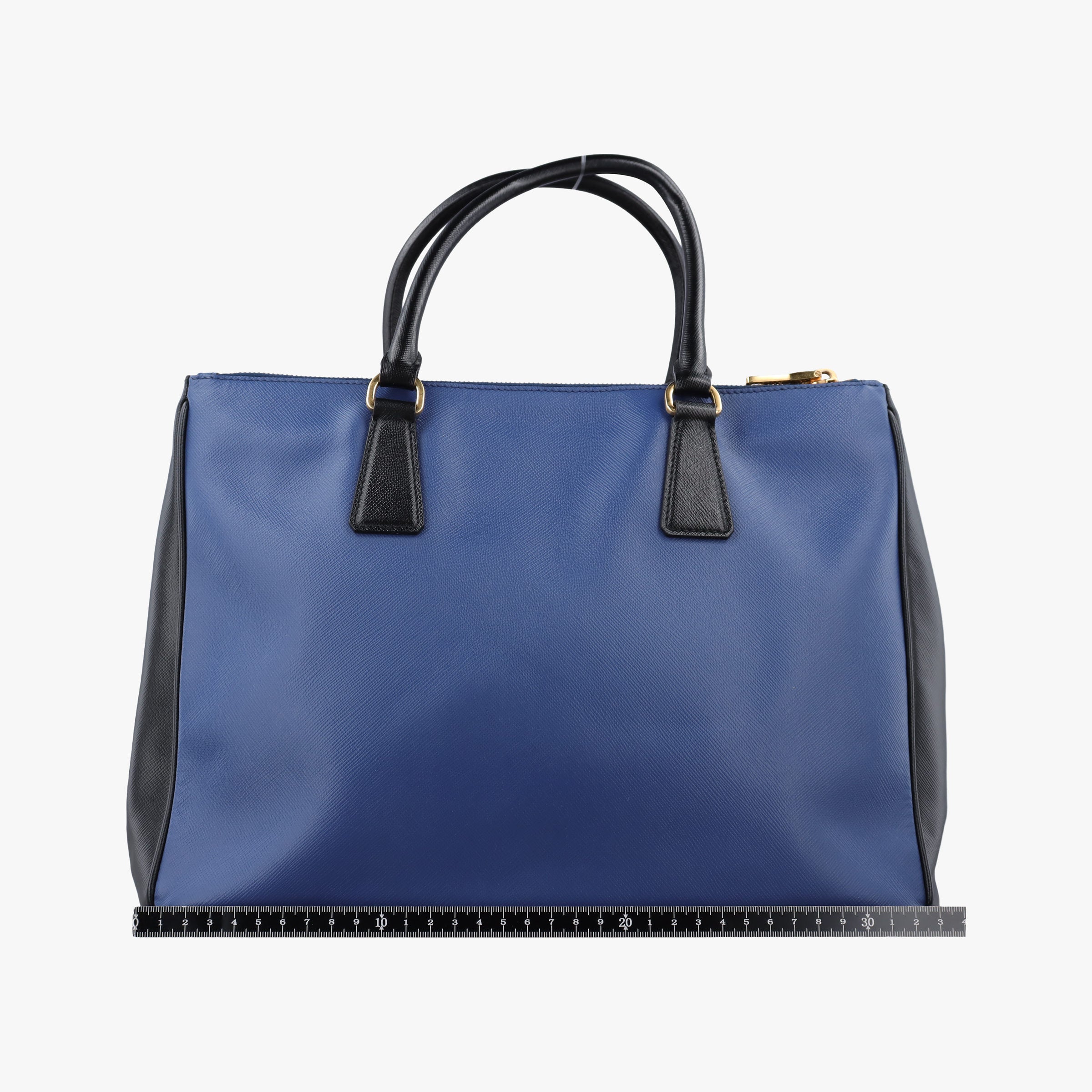 Pre-owned Prada Galleria Blue×black SAFFIANO Leather B1874A handbag | stylenewstar