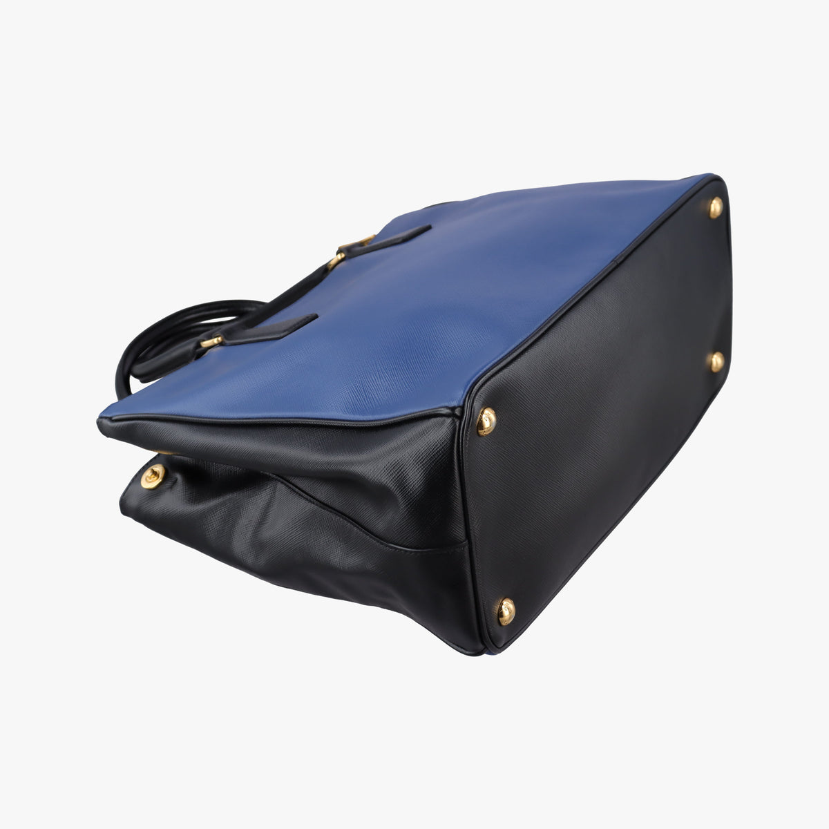 Pre-owned Prada Galleria Blue×black SAFFIANO Leather B1874A handbag | stylenewstar