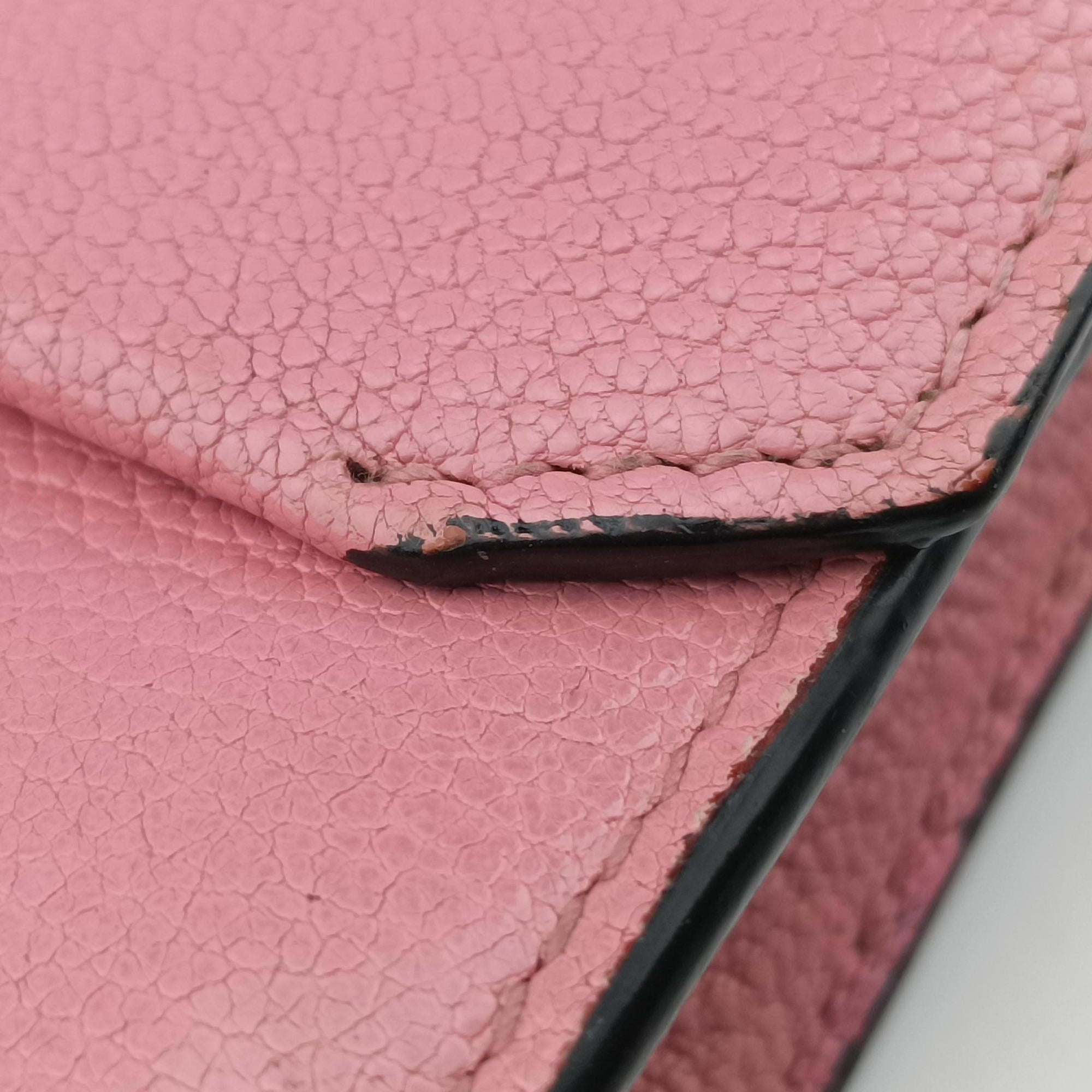 Pre-owned Miu Miu Madras Pink Leather  shoulderbag | stylenewstar