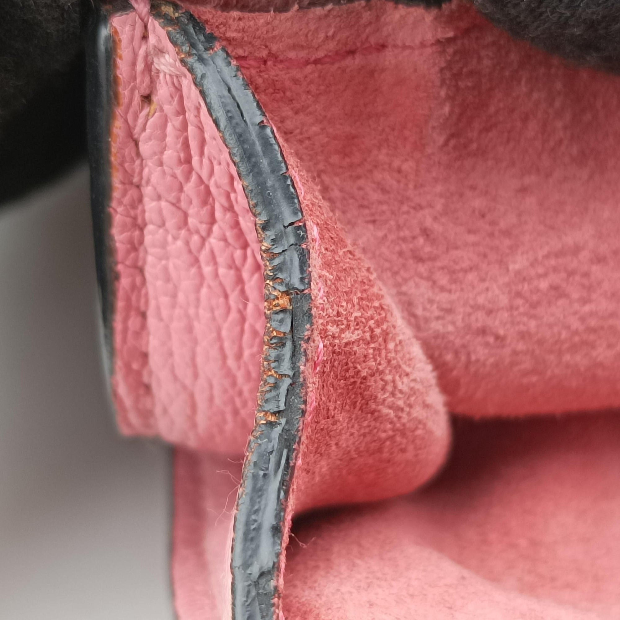 Pre-owned Miu Miu Madras Pink Leather  shoulderbag | stylenewstar