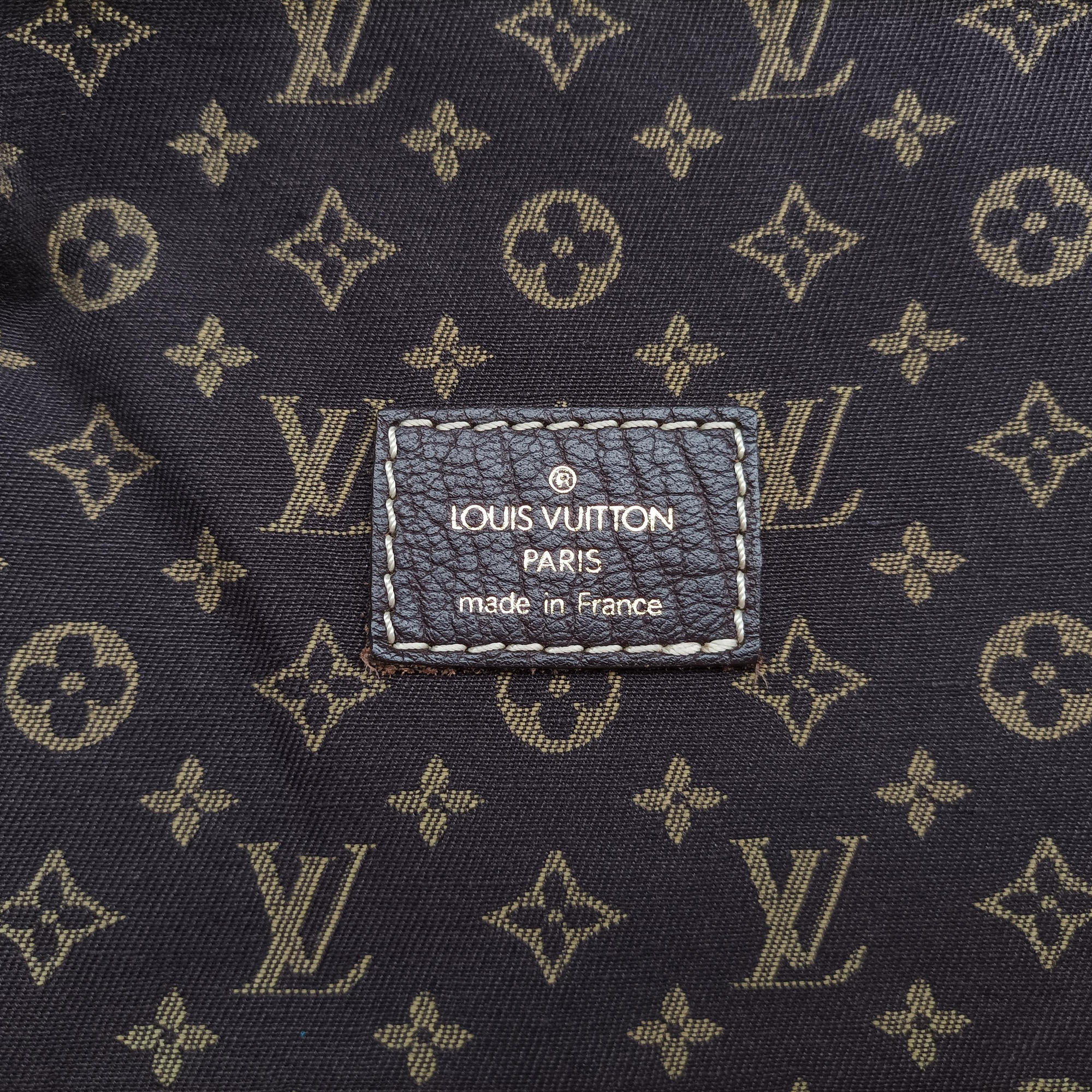 Pre-owned Louis Vuitton Monogram Mini Lin Saumur 30 Ebene Cotton × Linen × Leather M95227 shoulderbag | stylenewstar