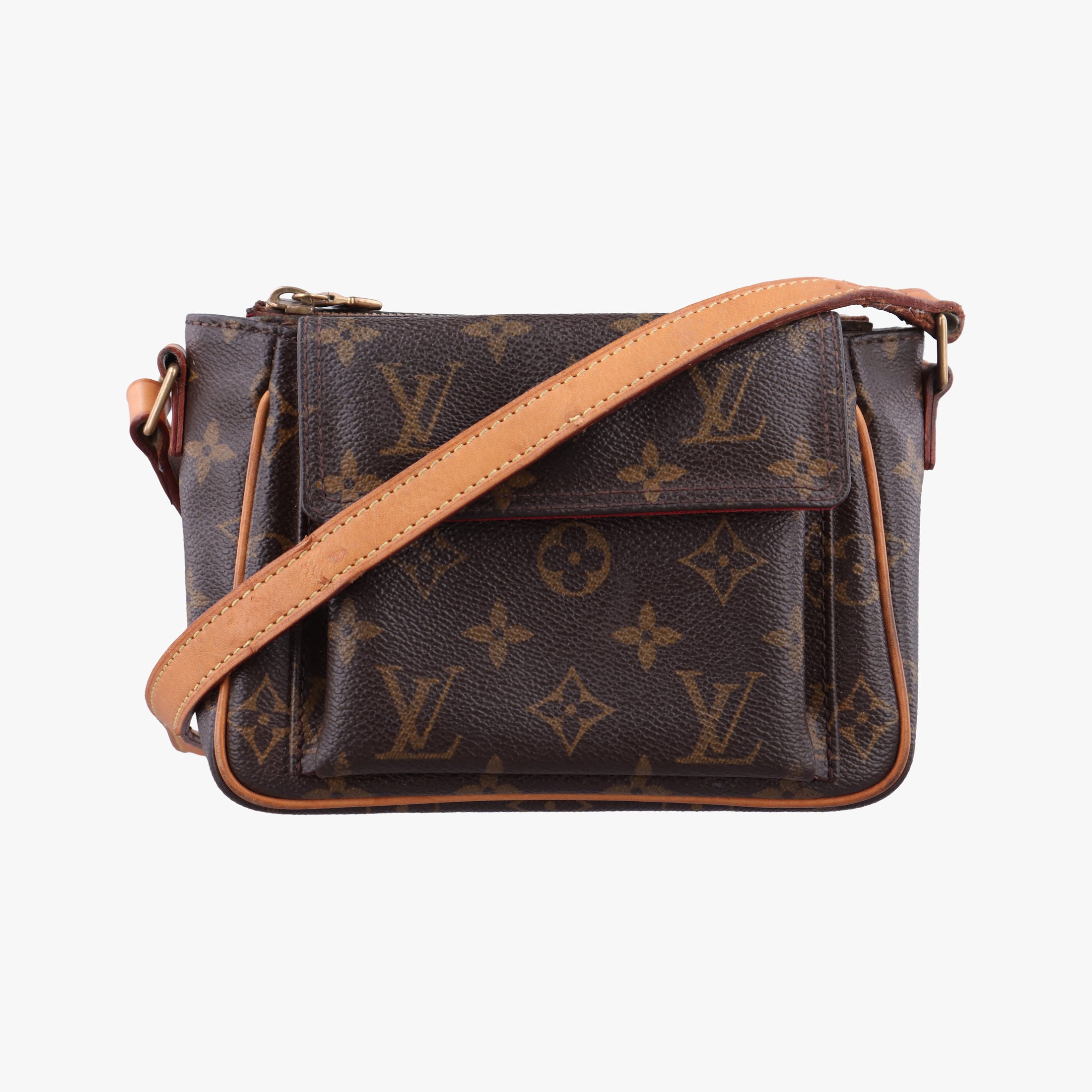 Pre-owned Louis Vuitton Vivacite PM Brown Monogram Canvas M51165 shoulderbag | stylenewstar