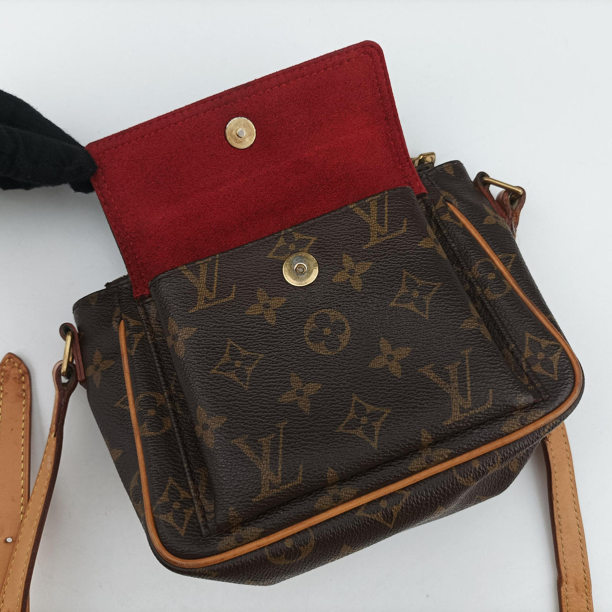 Pre-owned Louis Vuitton Vivacite PM Brown Monogram Canvas M51165 shoulderbag | stylenewstar