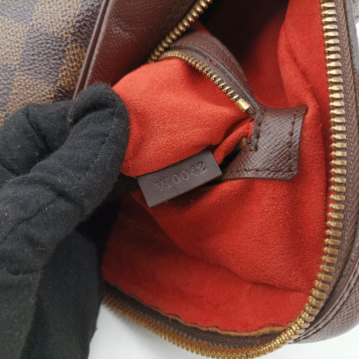 Pre-owned Louis Vuitton Triana EBENE Damier Canvas N51155 handbag | stylenewstar