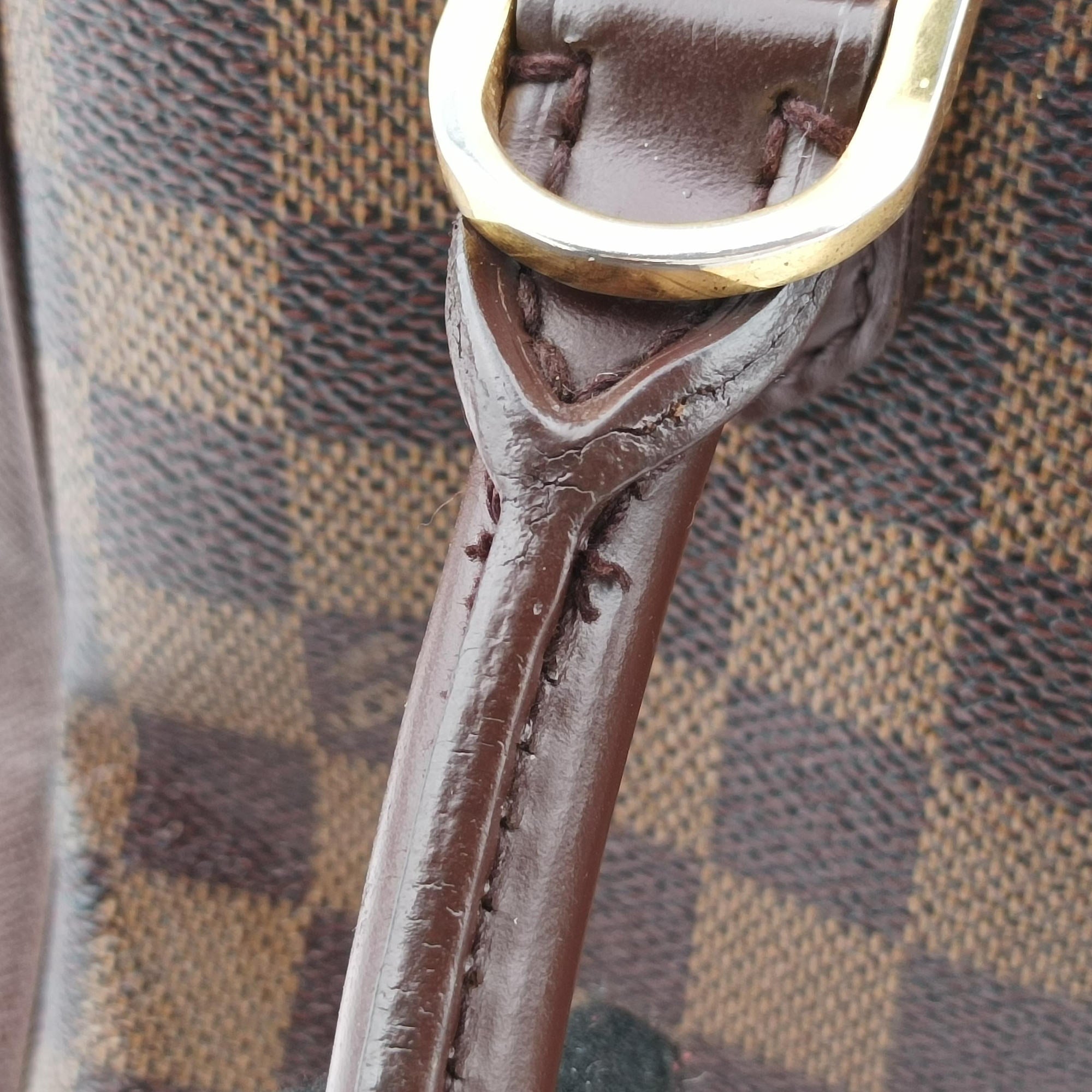 Pre-owned Louis Vuitton Triana EBENE Damier Canvas N51155 handbag | stylenewstar