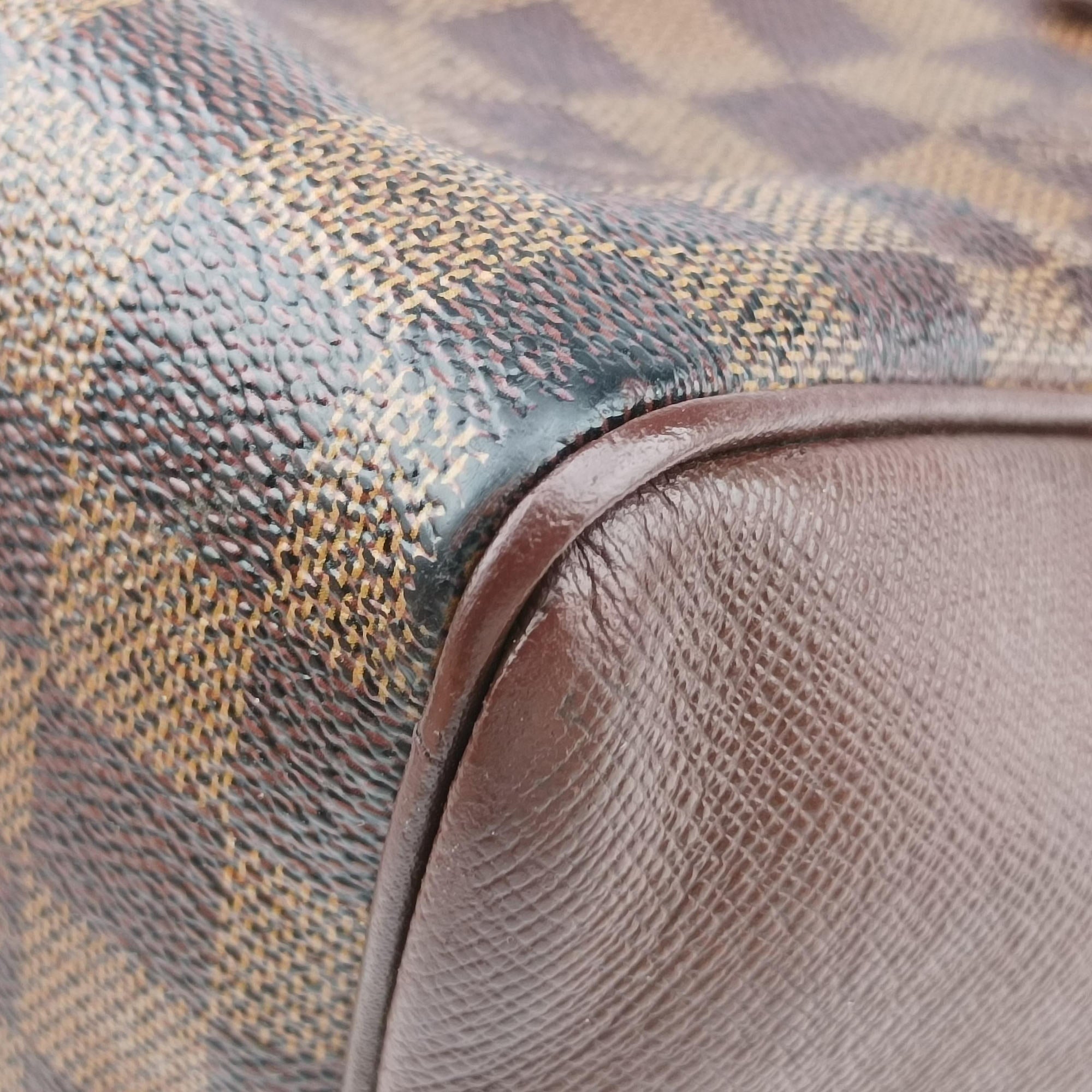 Pre-owned Louis Vuitton Triana EBENE Damier Canvas N51155 handbag | stylenewstar