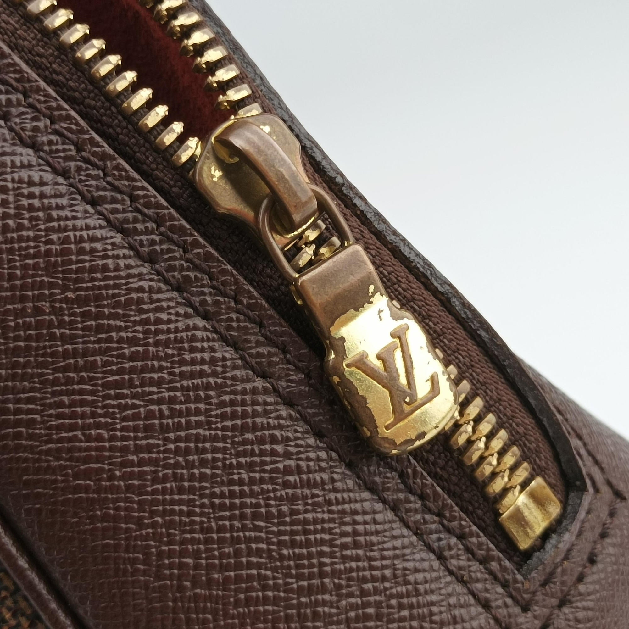 Pre-owned Louis Vuitton Triana EBENE Damier Canvas N51155 handbag | stylenewstar
