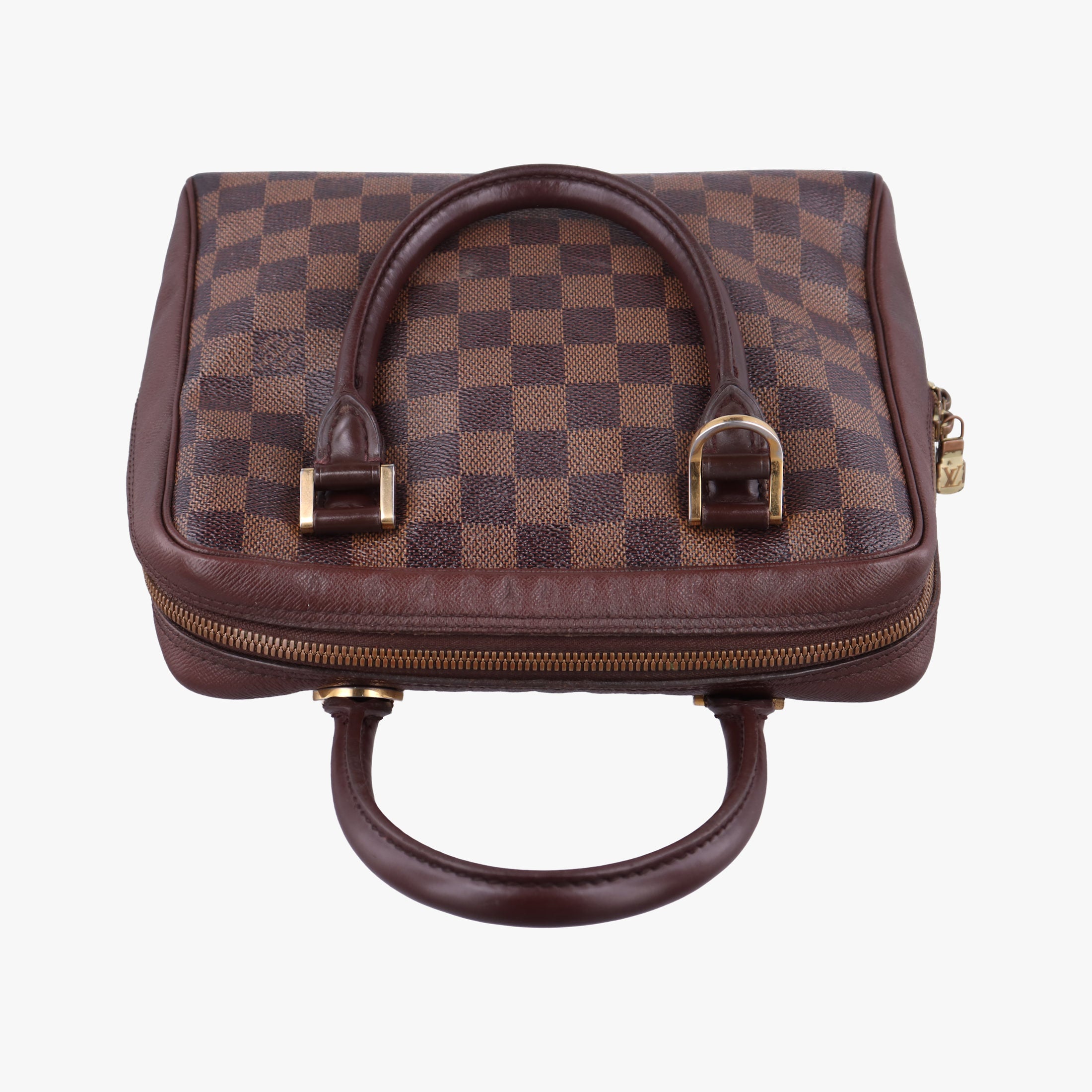 Pre-owned Louis Vuitton Triana EBENE Damier Canvas N51155 handbag | stylenewstar