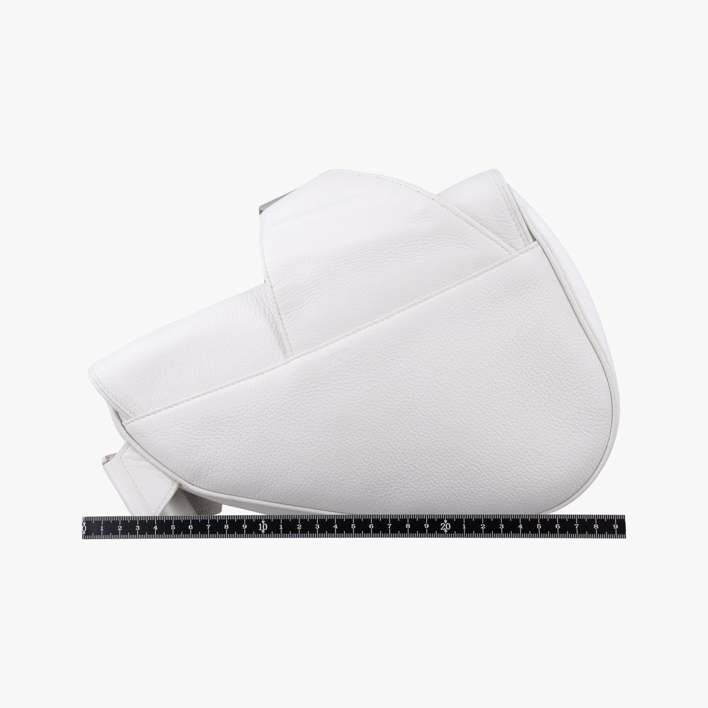 Pre-owned Christian Dior Saddle White leather  shoulderbag | stylenewstar