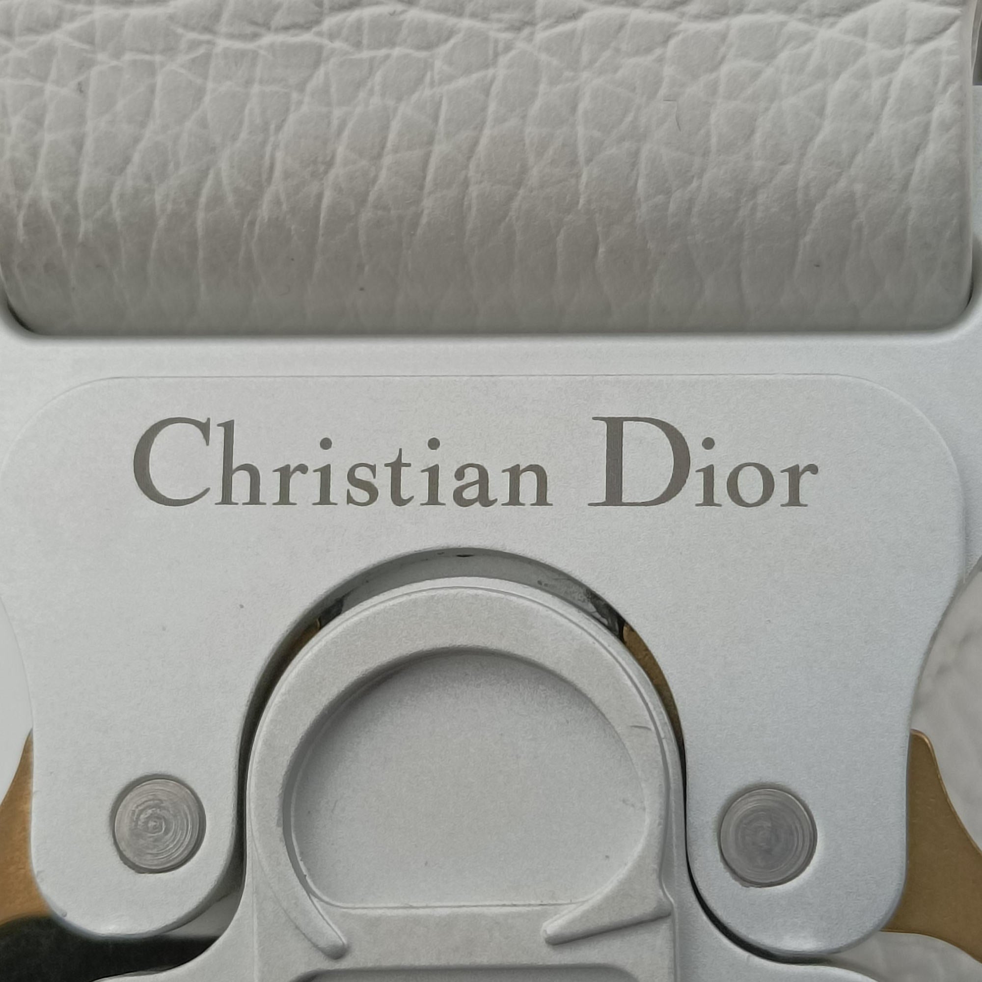 Pre-owned Christian Dior Saddle White leather  shoulderbag | stylenewstar