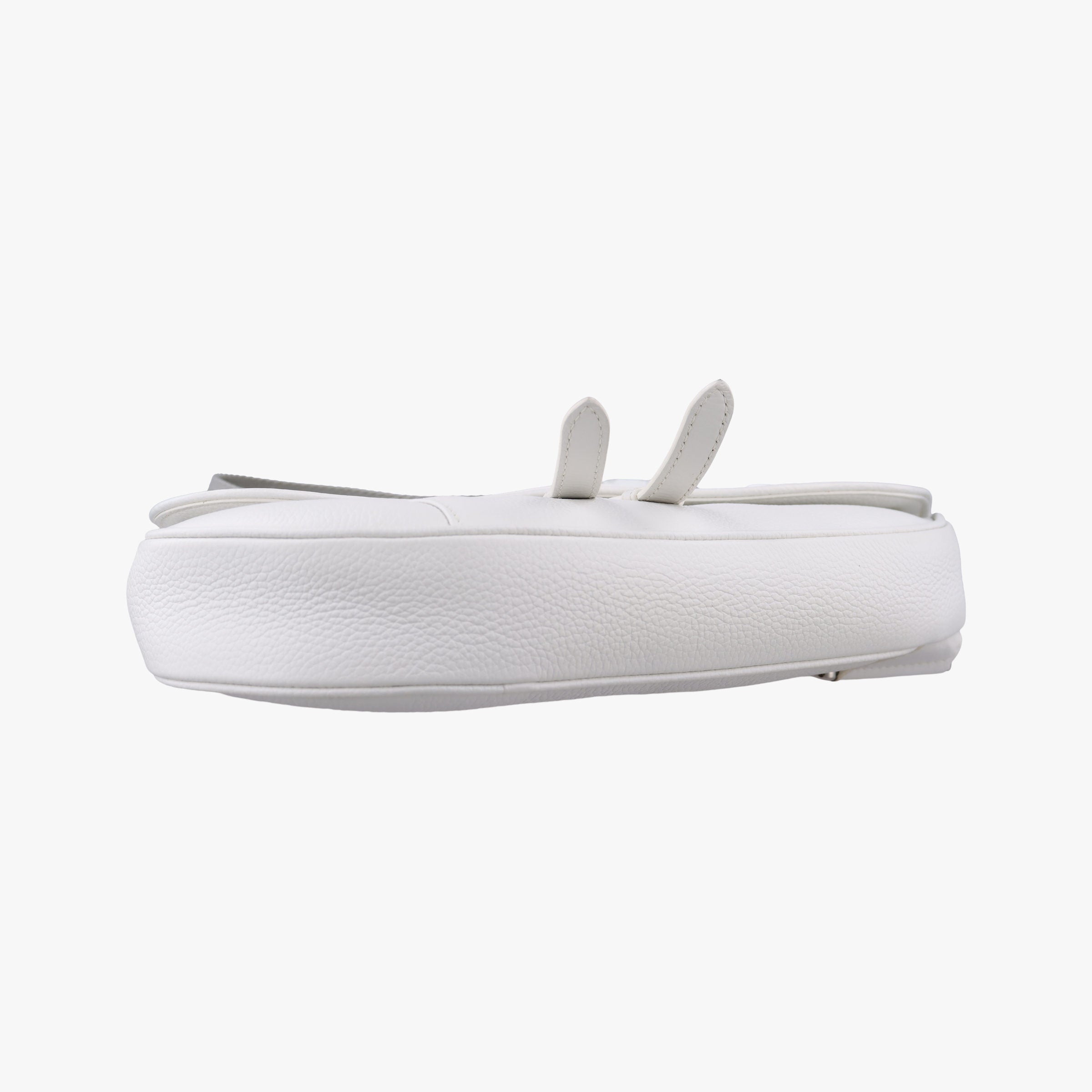 Pre-owned Christian Dior Saddle White leather  shoulderbag | stylenewstar