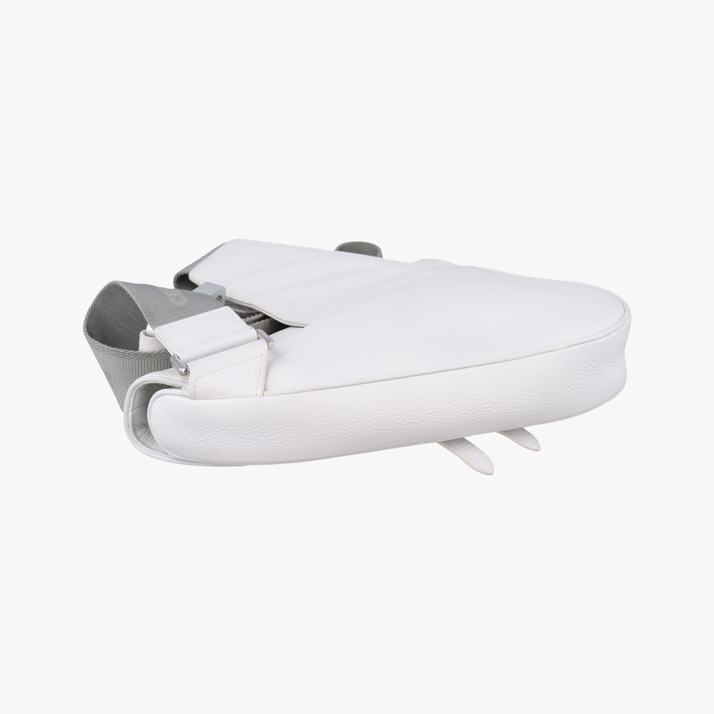 Pre-owned Christian Dior Saddle White leather  shoulderbag | stylenewstar