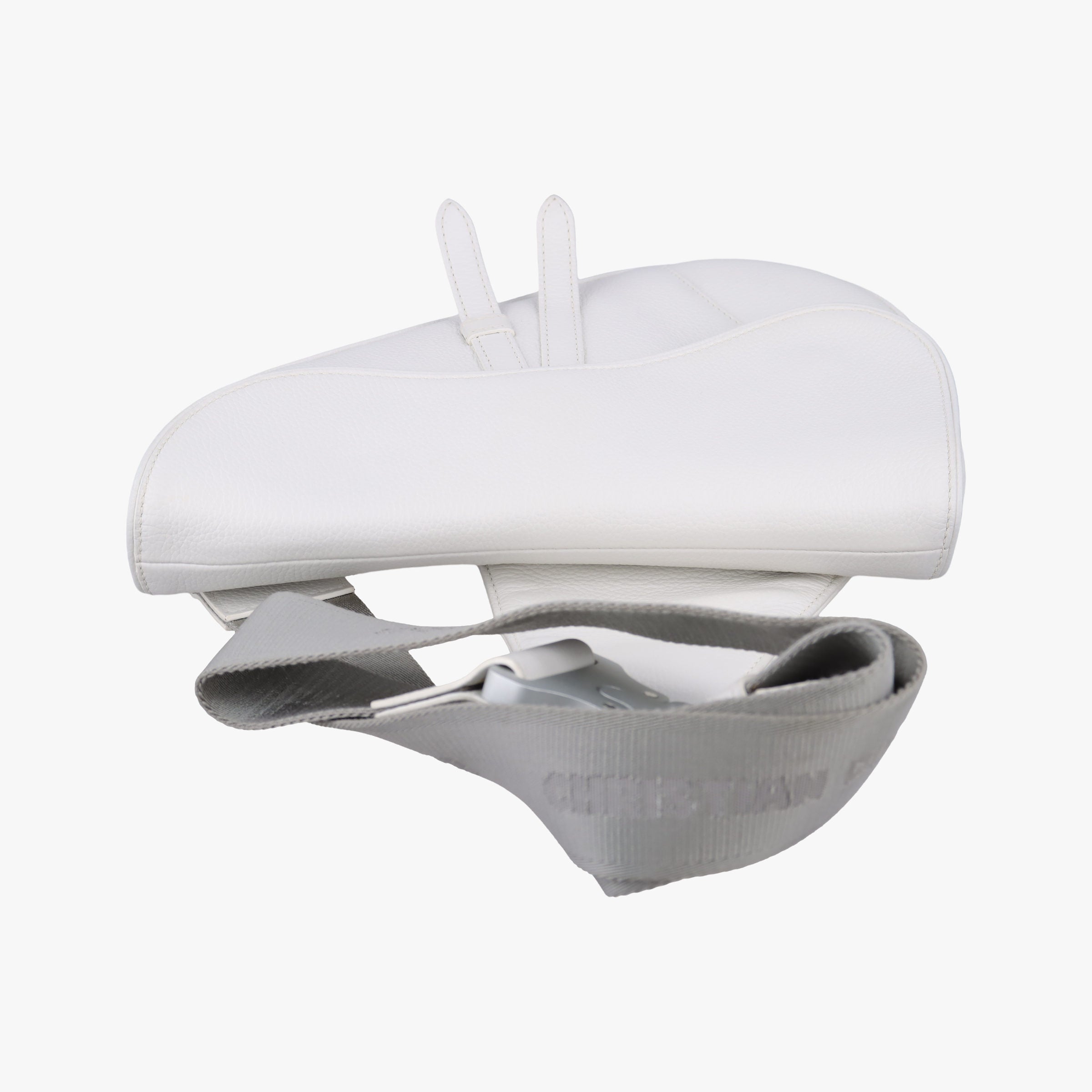Pre-owned Christian Dior Saddle White leather  shoulderbag | stylenewstar