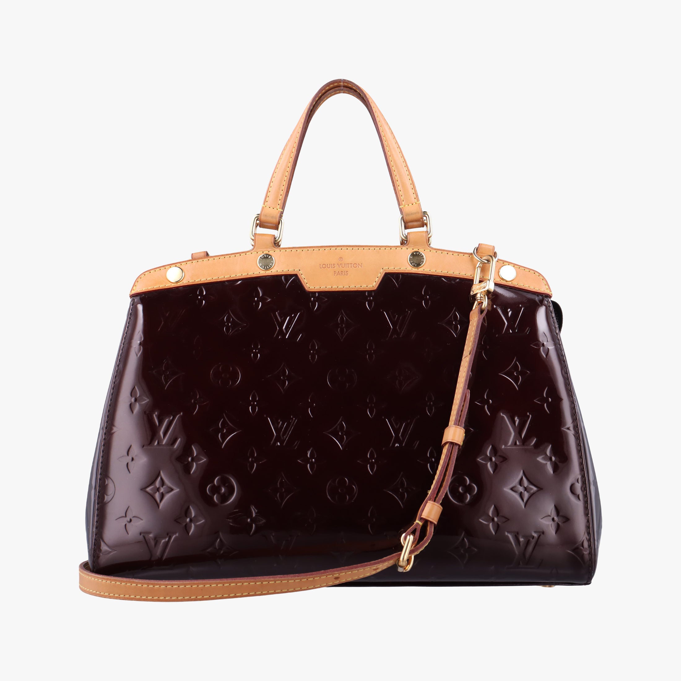 Pre-owned Louis Vuitton Brea MM AMARANTE Vernis M91619 shoulderbag | stylenewstar