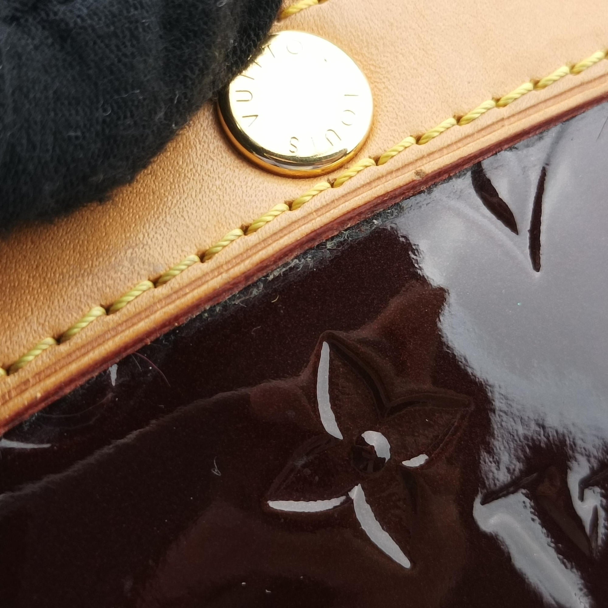 Pre-owned Louis Vuitton Brea MM AMARANTE Vernis M91619 shoulderbag | stylenewstar
