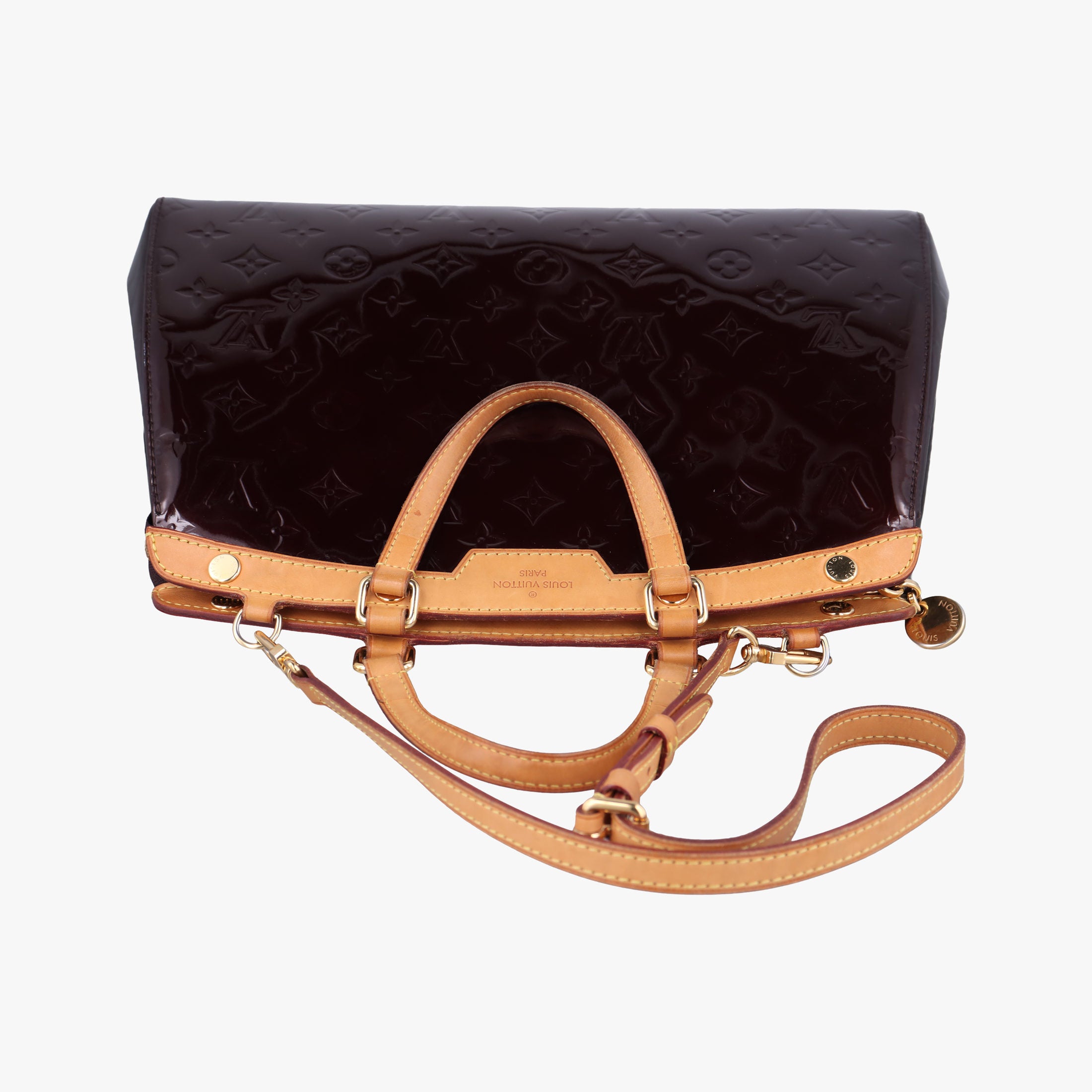 Pre-owned Louis Vuitton Brea MM AMARANTE Vernis M91619 shoulderbag | stylenewstar
