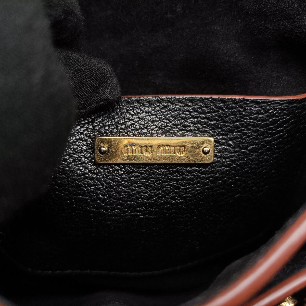 Pre-owned Miu Miu Miu Lady Black Leather  shoulderbag | stylenewstar