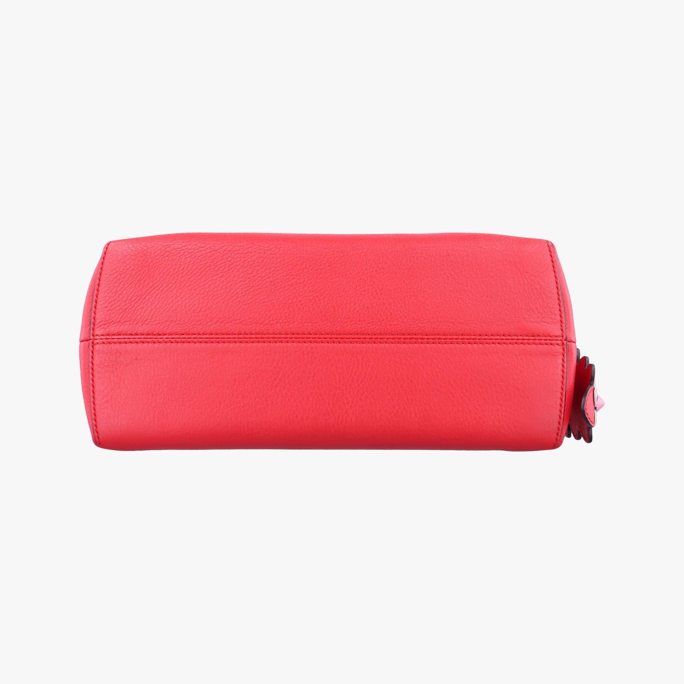 Pre-owned Fendi Small By The Way Red Leather 8BL124 shoulderbag | stylenewstar