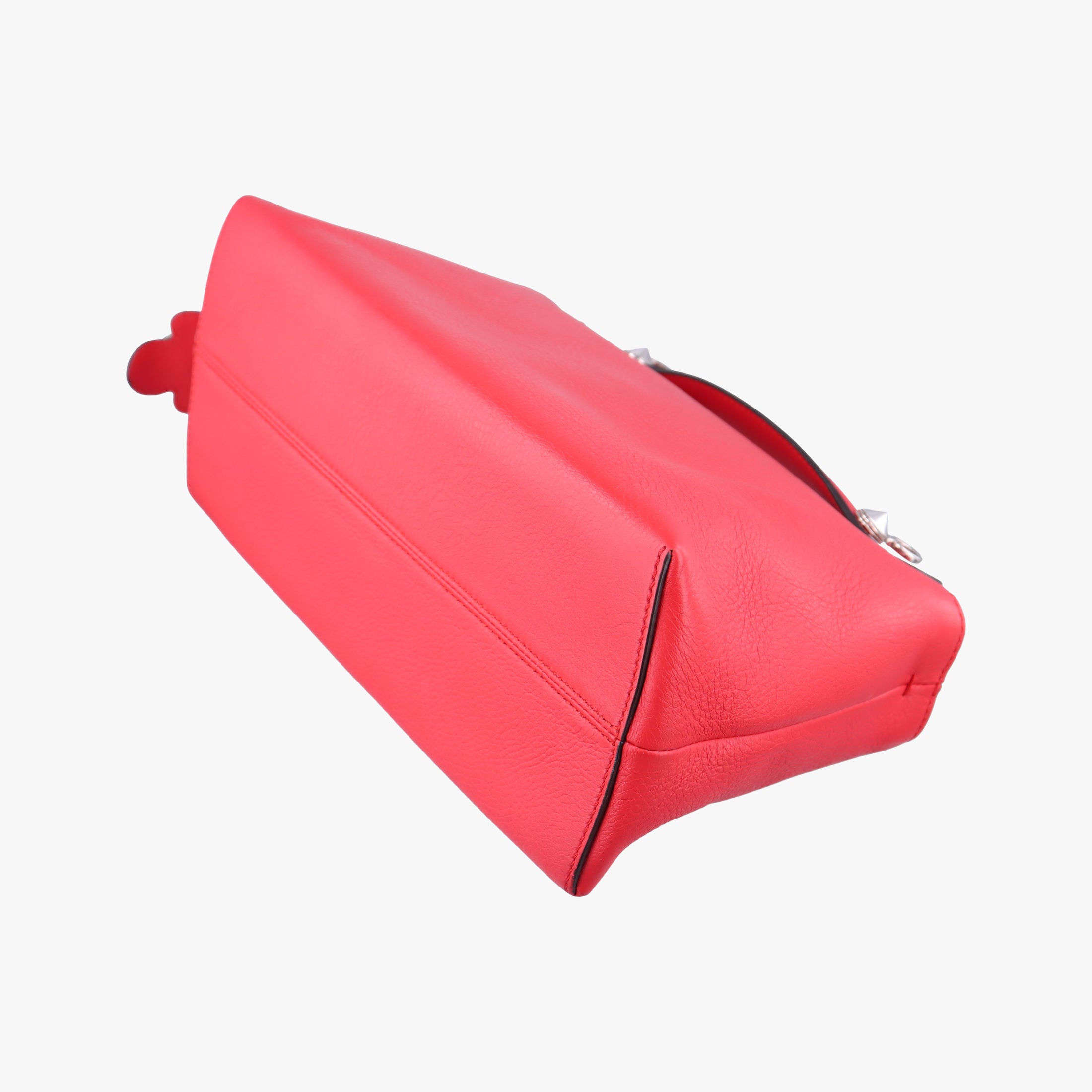 Pre-owned Fendi Small By The Way Red Leather 8BL124 shoulderbag | stylenewstar